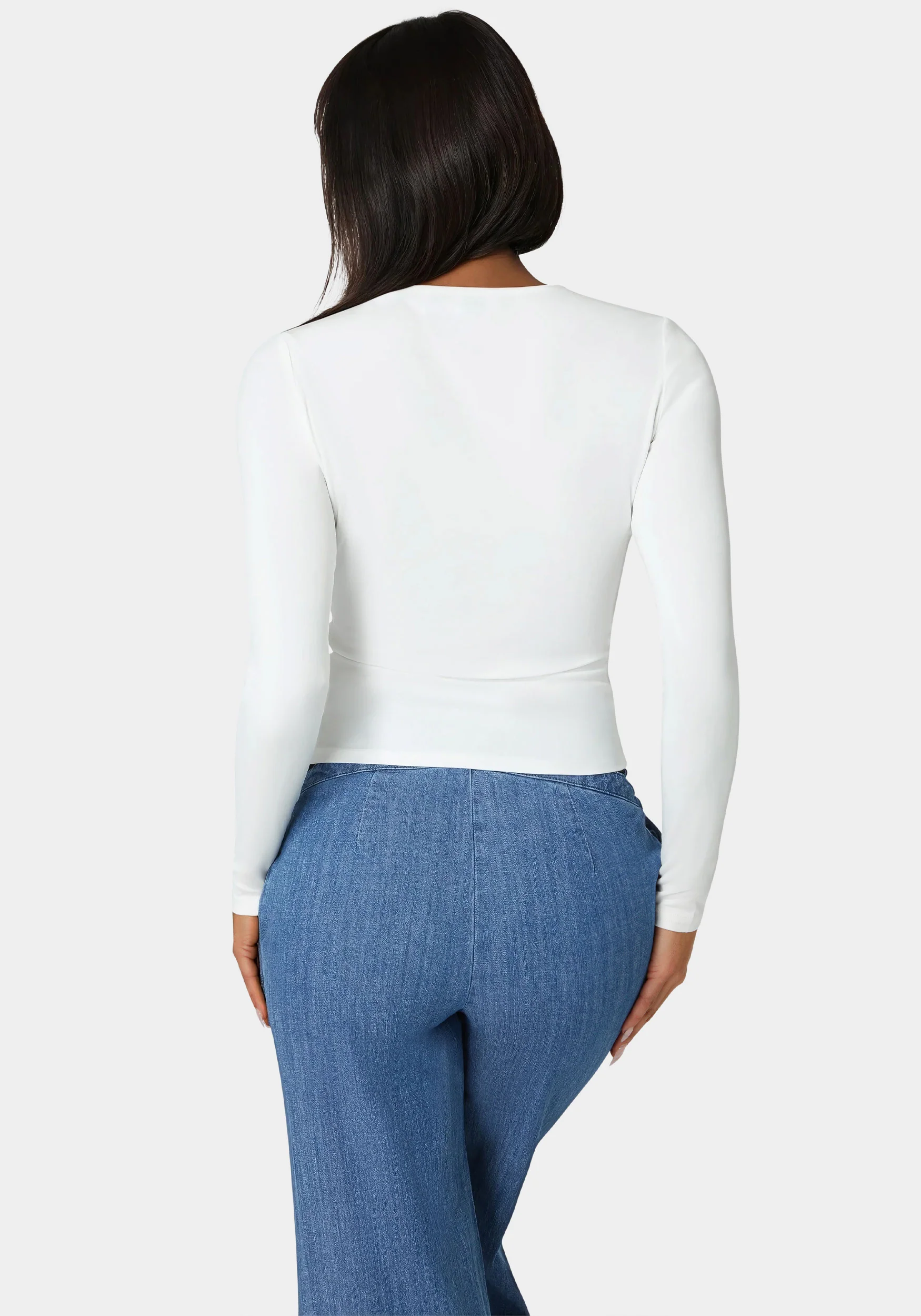 Cut Out Flower Long Sleeve Top - Image 4