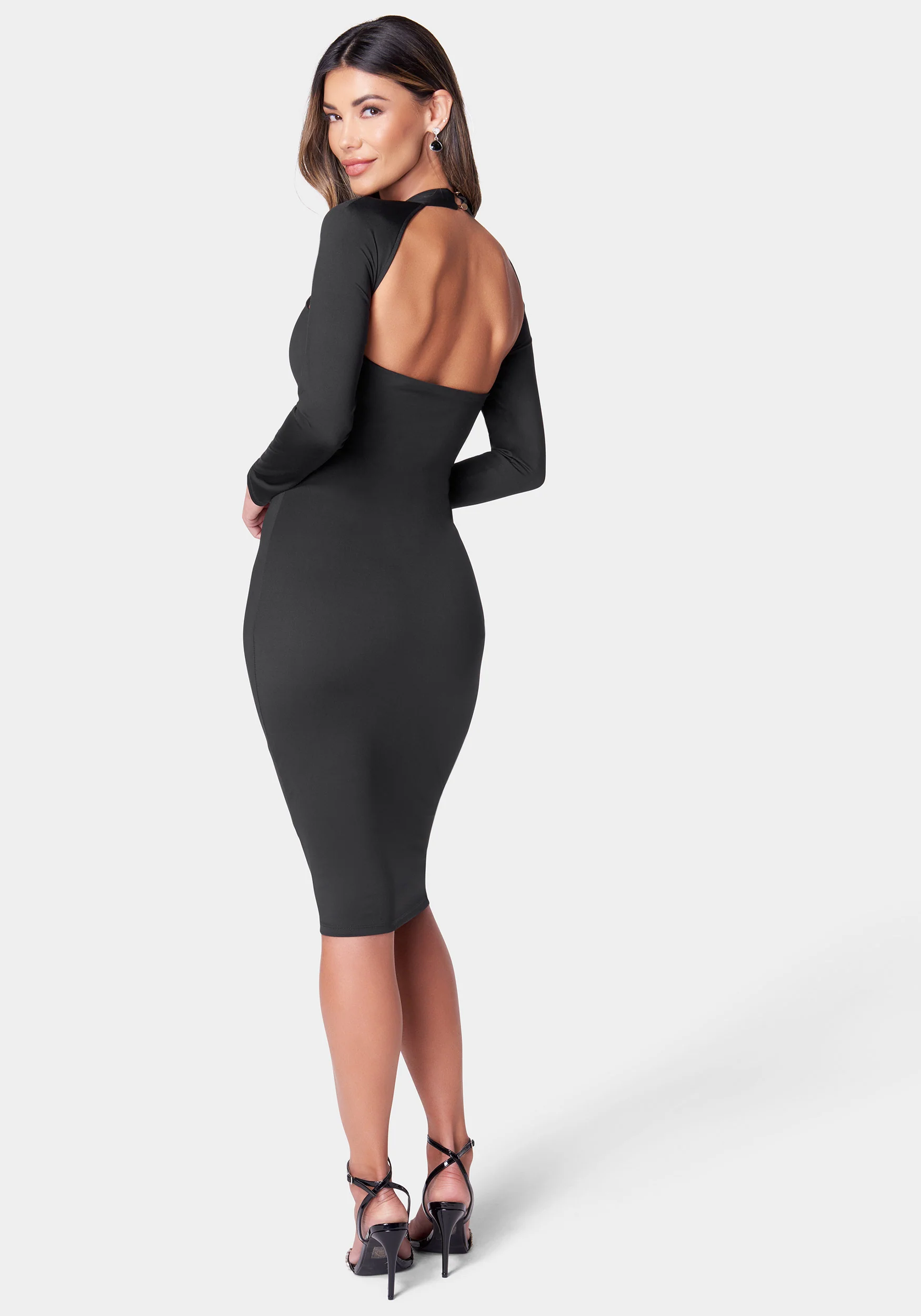 Cutout Knit Bodycon Dress - Image 3