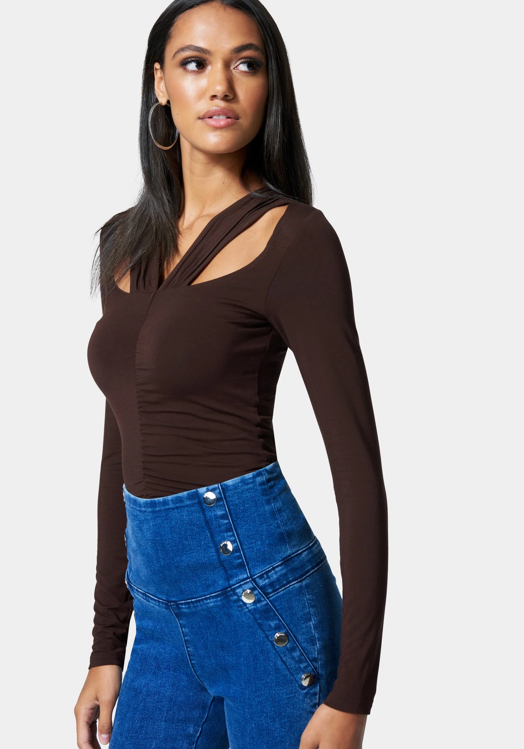 Cut Out Ruched Top - Image 2