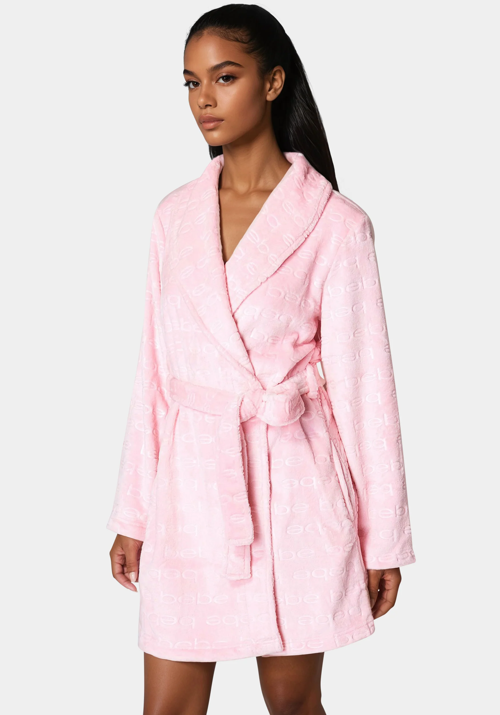 Debossed Plush Robe - Image 2