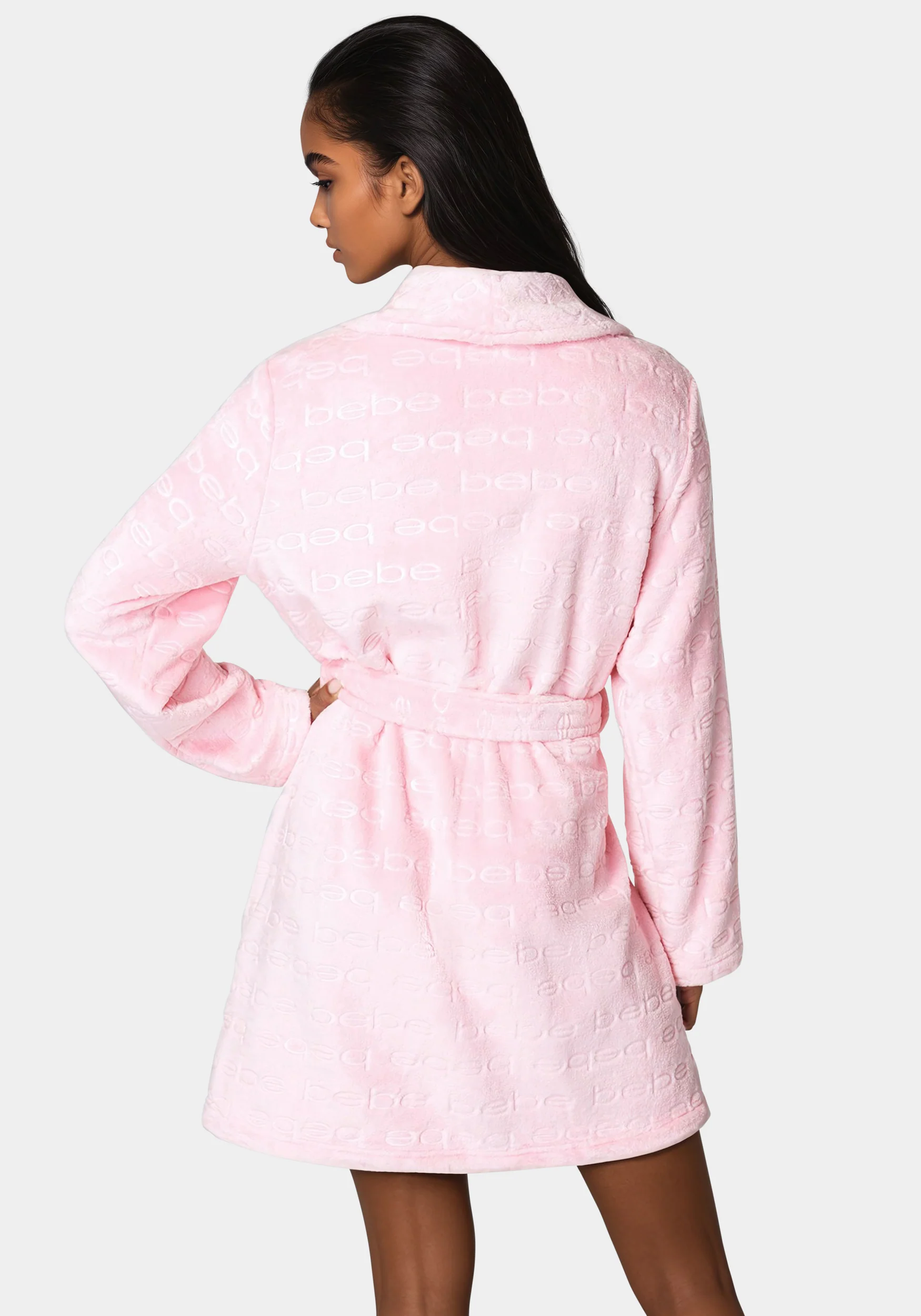 Debossed Plush Robe - Image 3