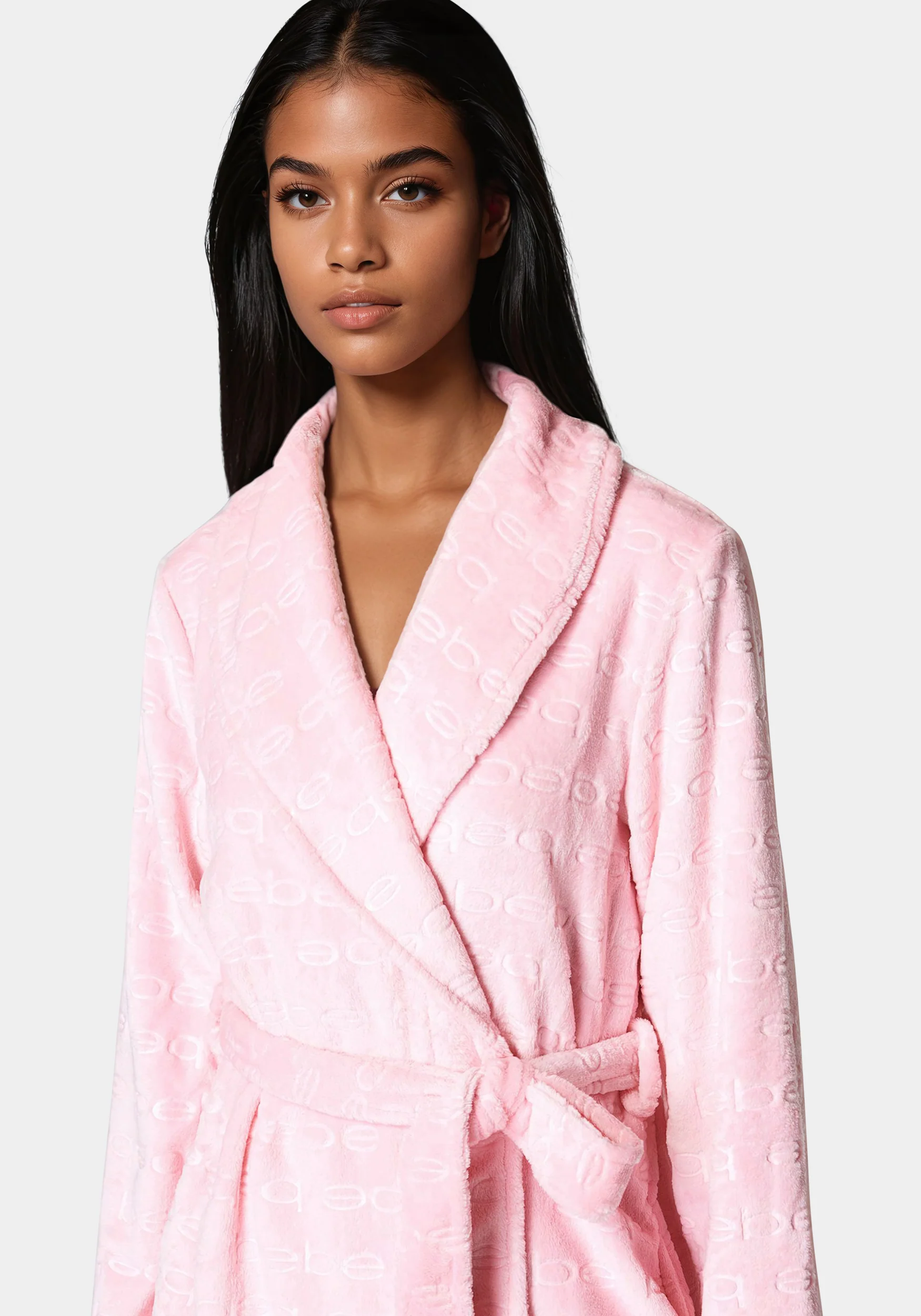 Debossed Plush Robe - Image 4