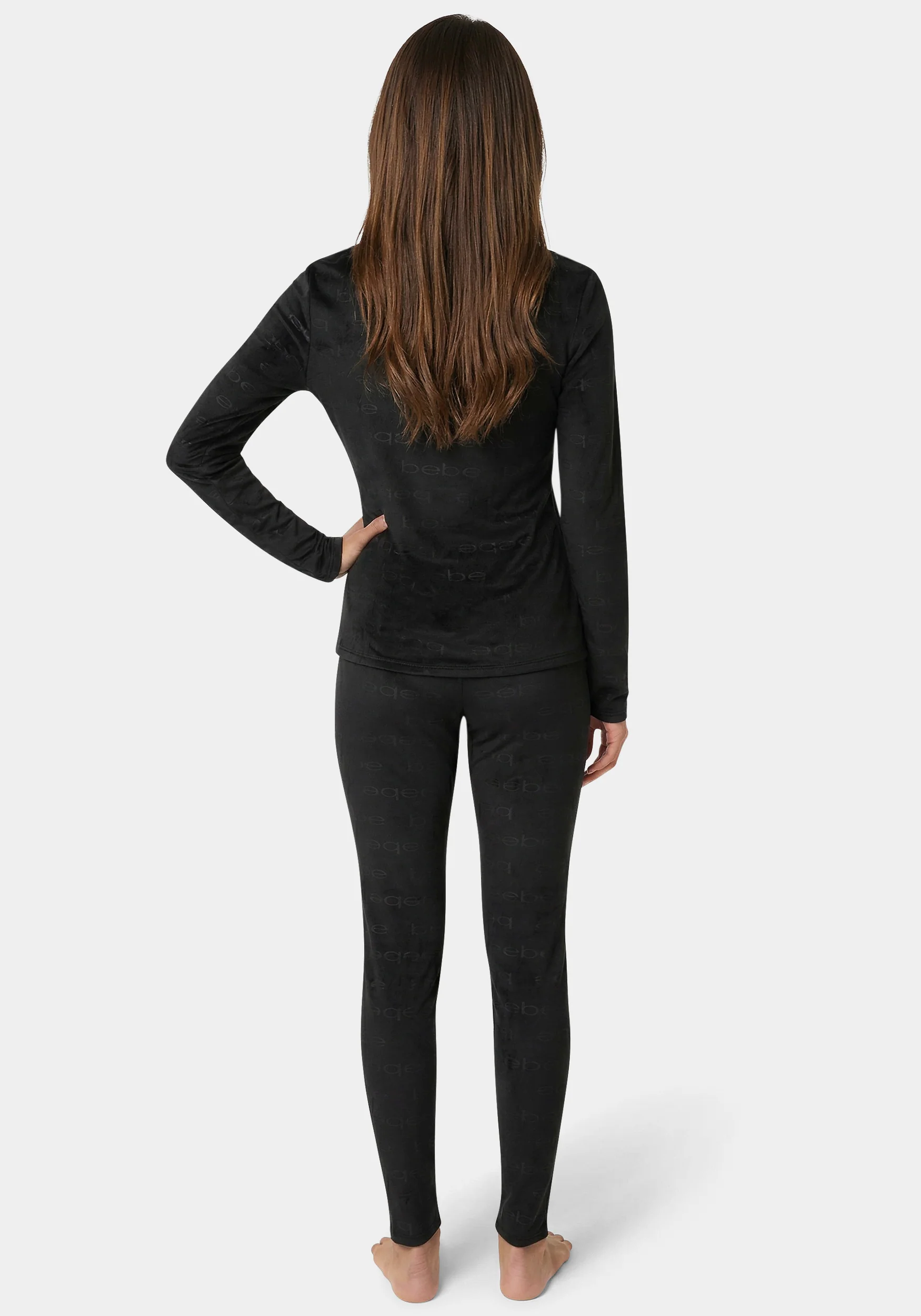 2pc Velour Bebe Louge Sleep Base Layer Set - Image 5