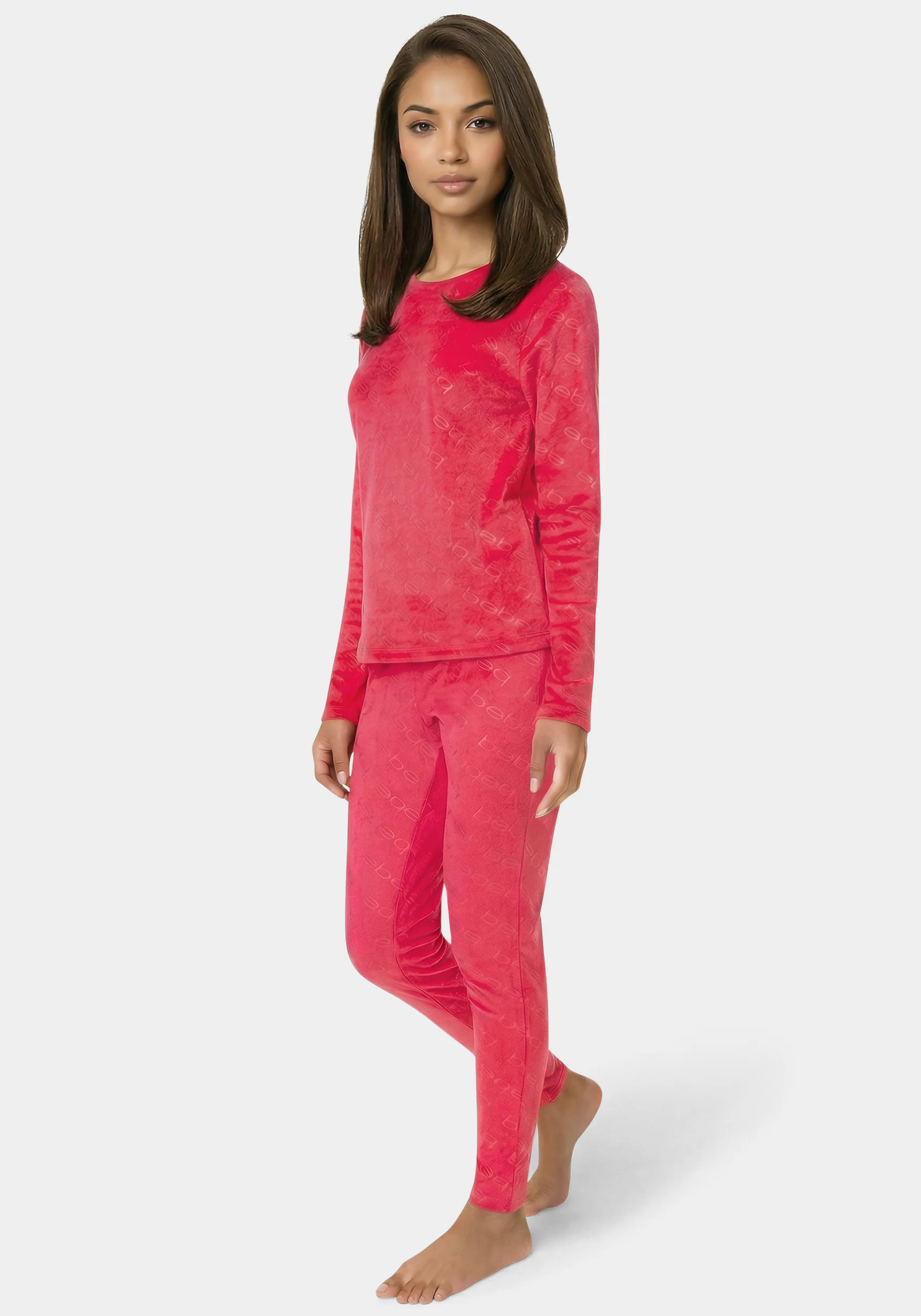 2pc Velour Bebe Louge Sleep Base Layer Set - Image 4