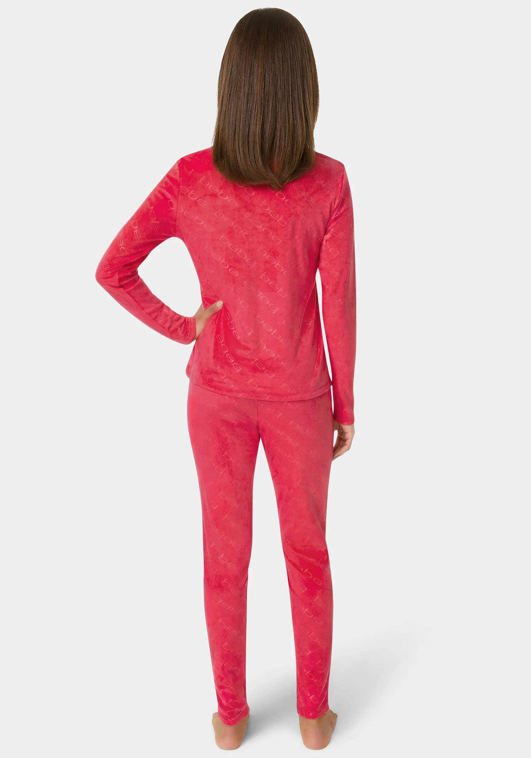 2pc Velour Bebe Louge Sleep Base Layer Set - Image 5