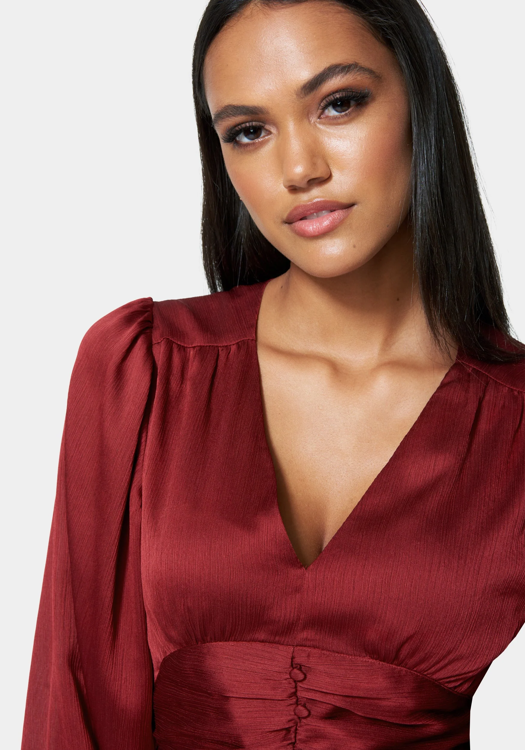 Deep V Front Button Top - Image 4