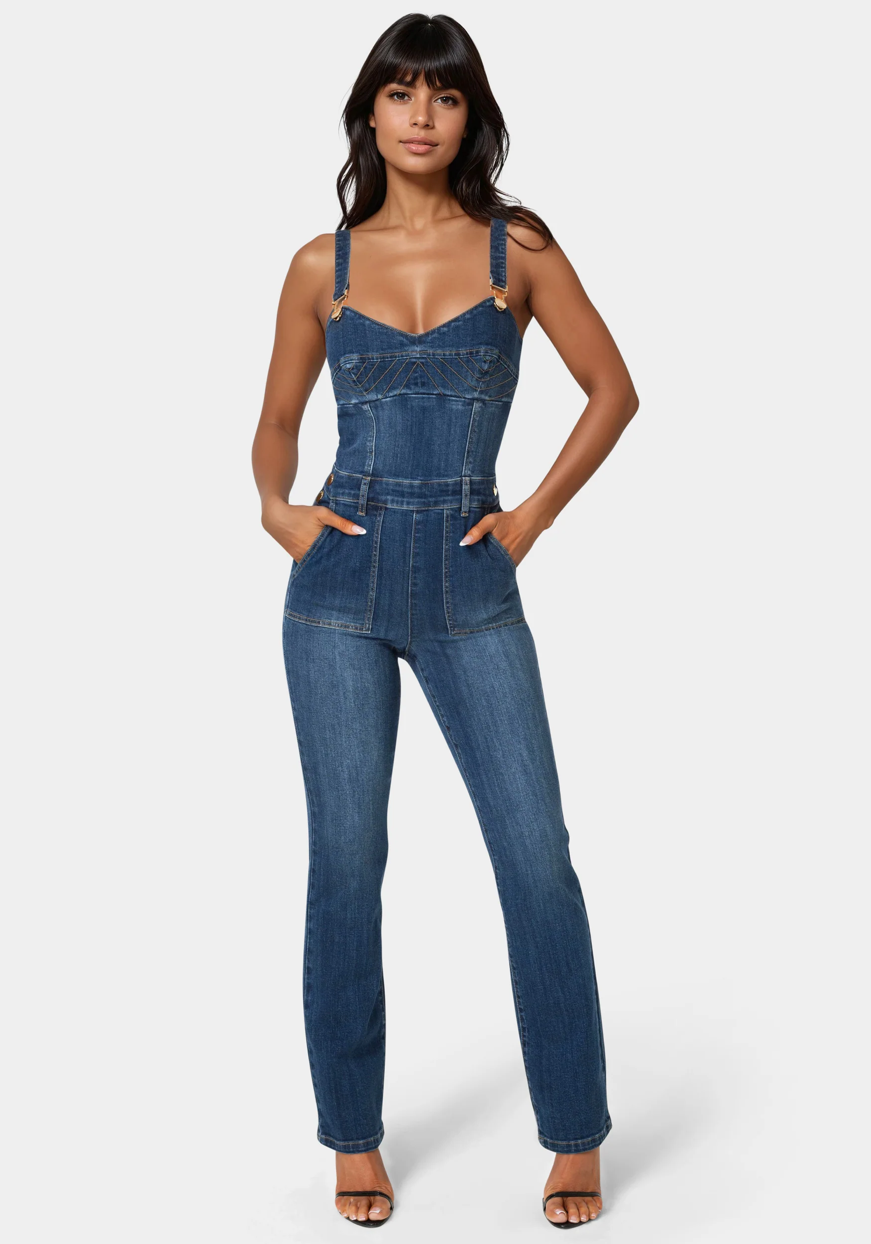 Denim Overall Jumpsuit