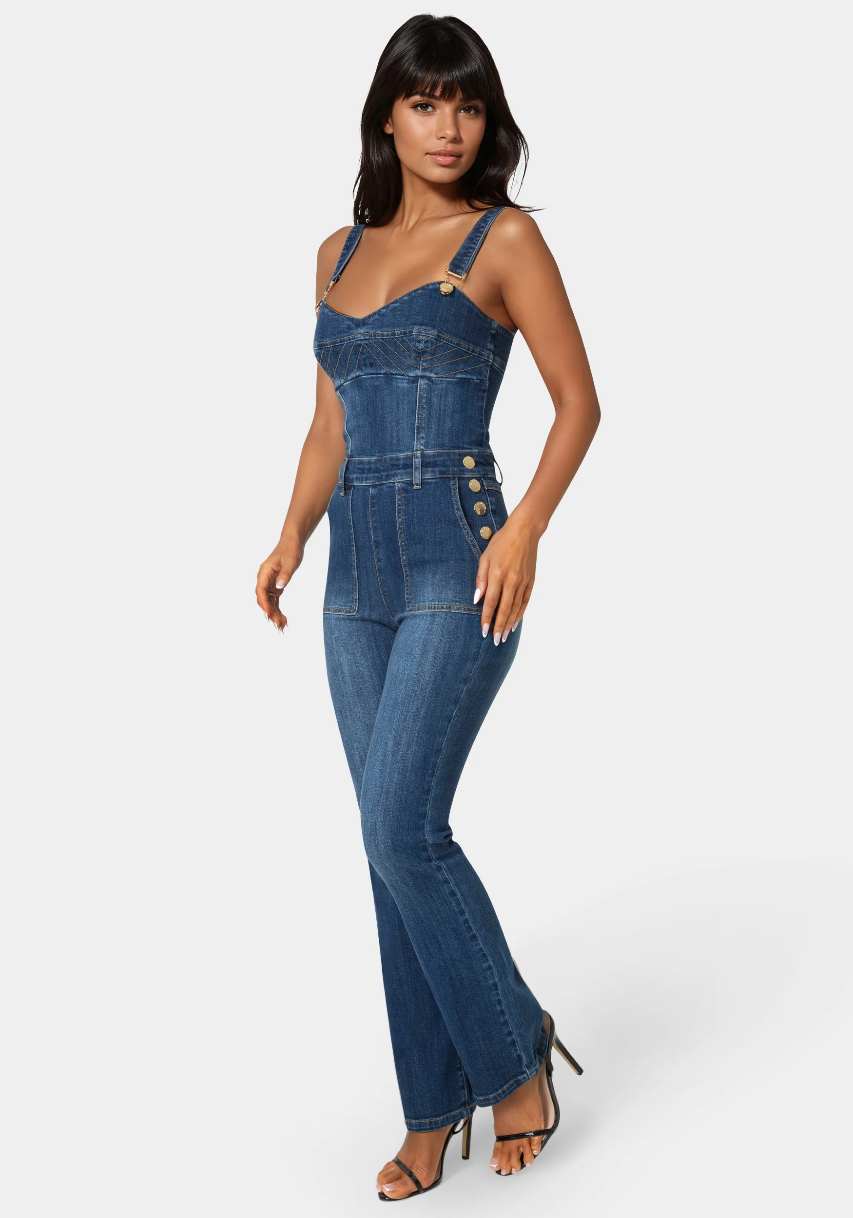 Denim Overall Jumpsuit - Image 2