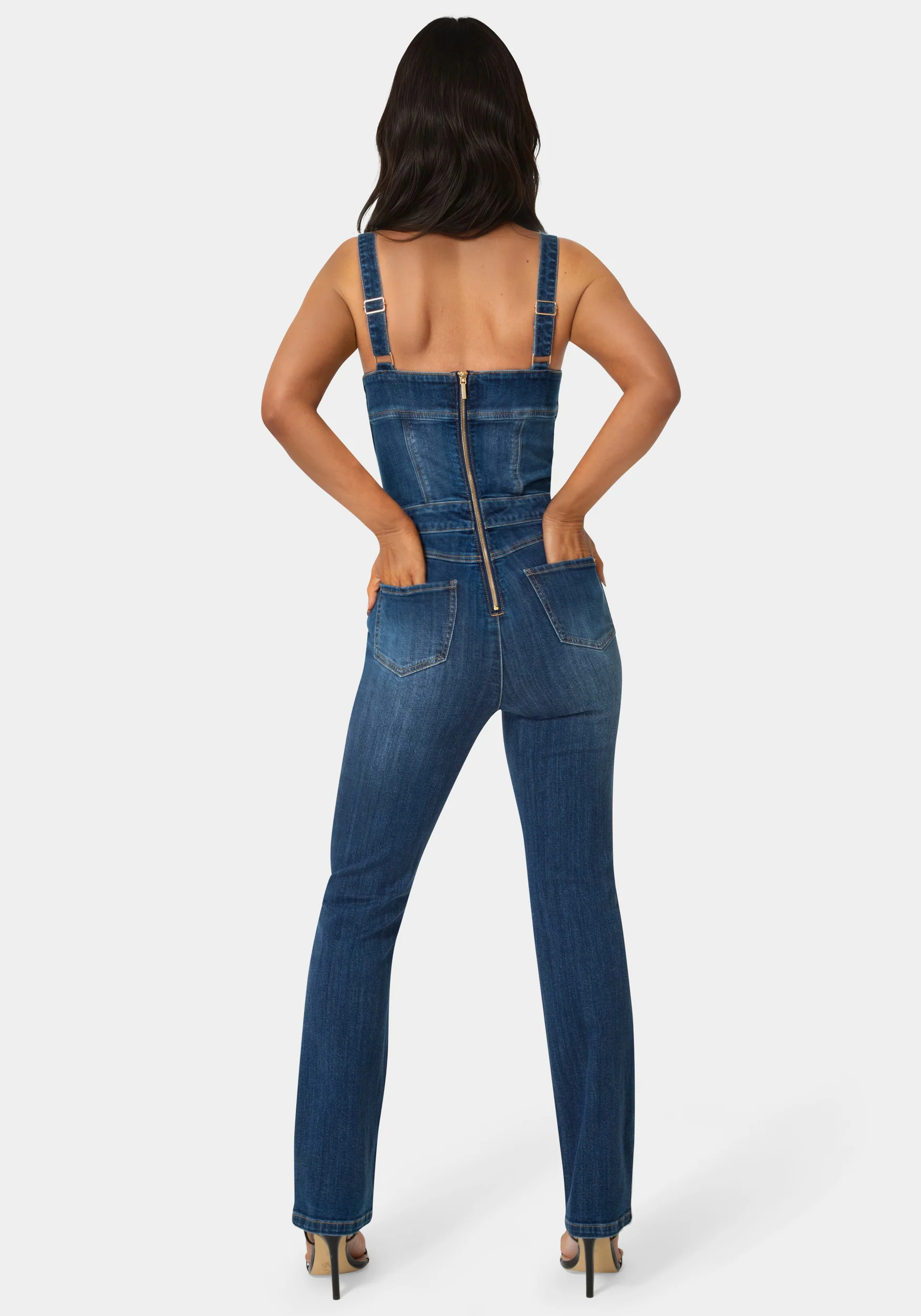 Denim Overall Jumpsuit - Image 3