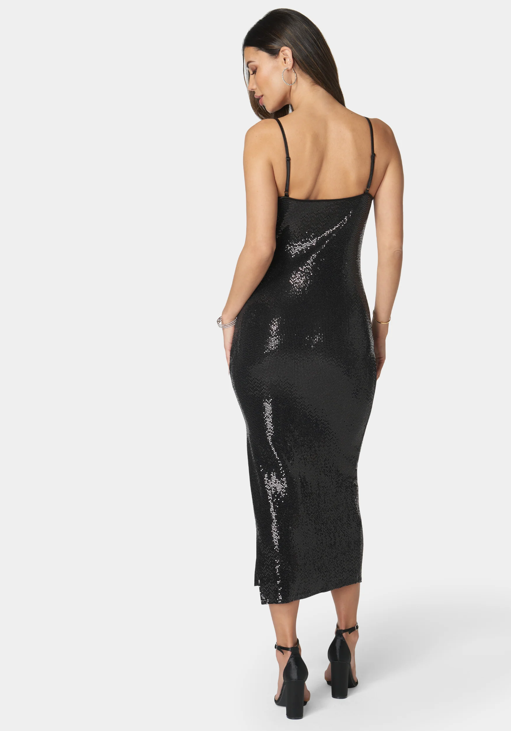 Disco Dot Maxi V Neck Gown - Image 3