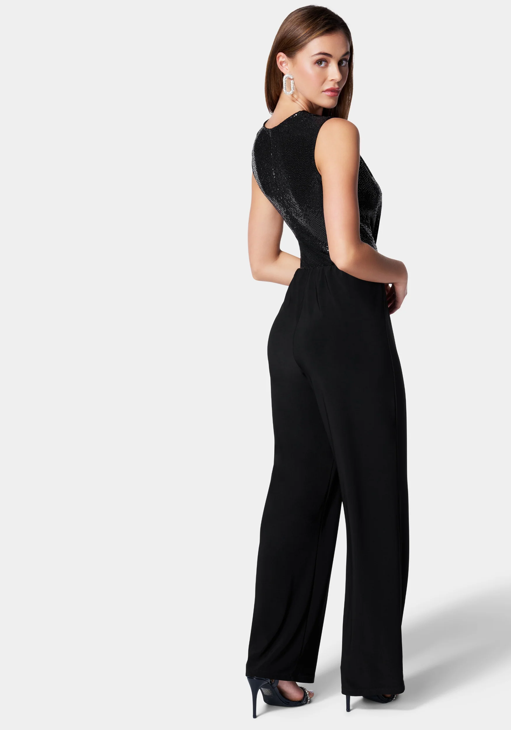 Disco Dot Wrap Tie Jumpsuit - Image 3
