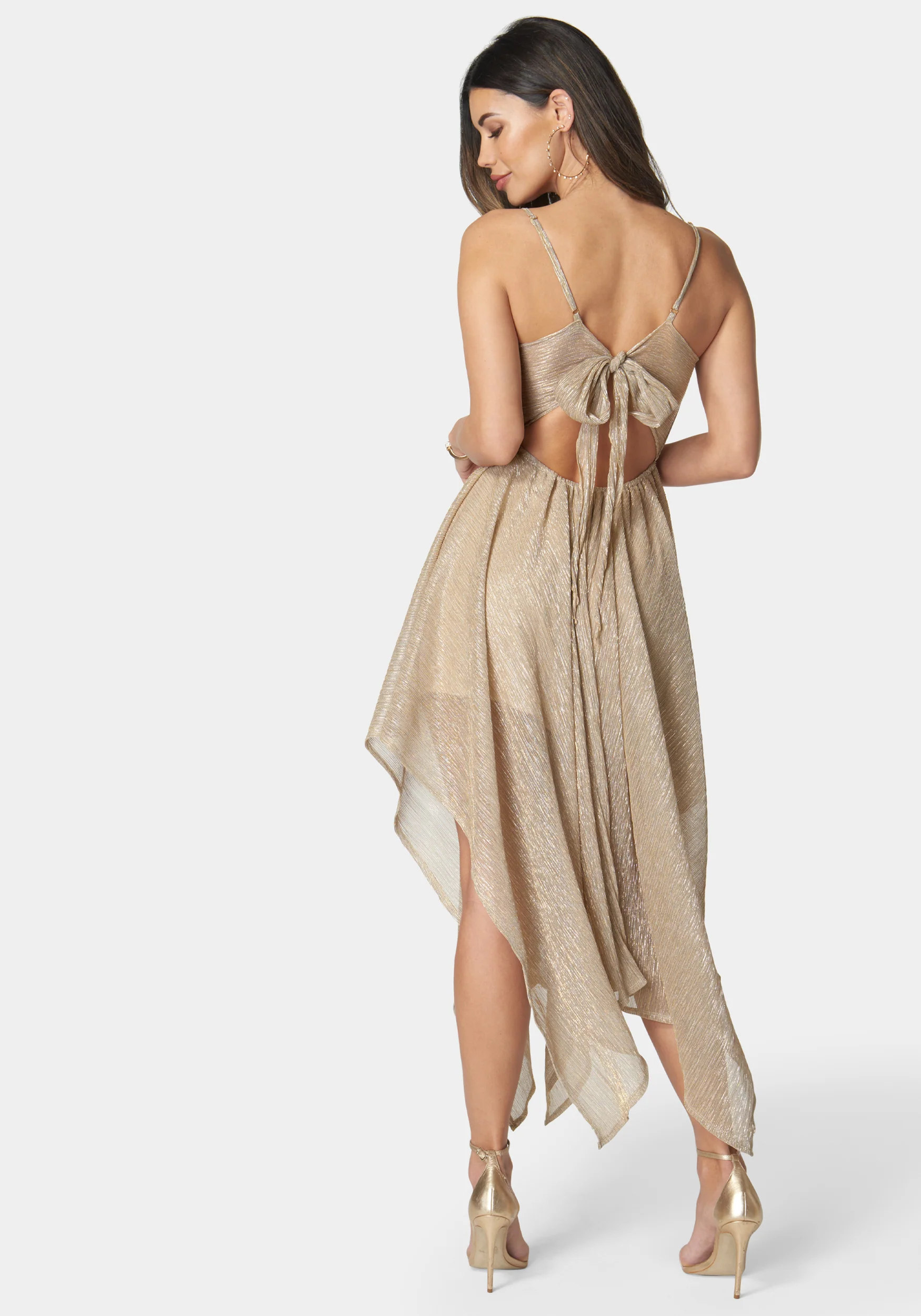 Dolce Pleat Sharkbite Maxi With Tie Back - Image 4