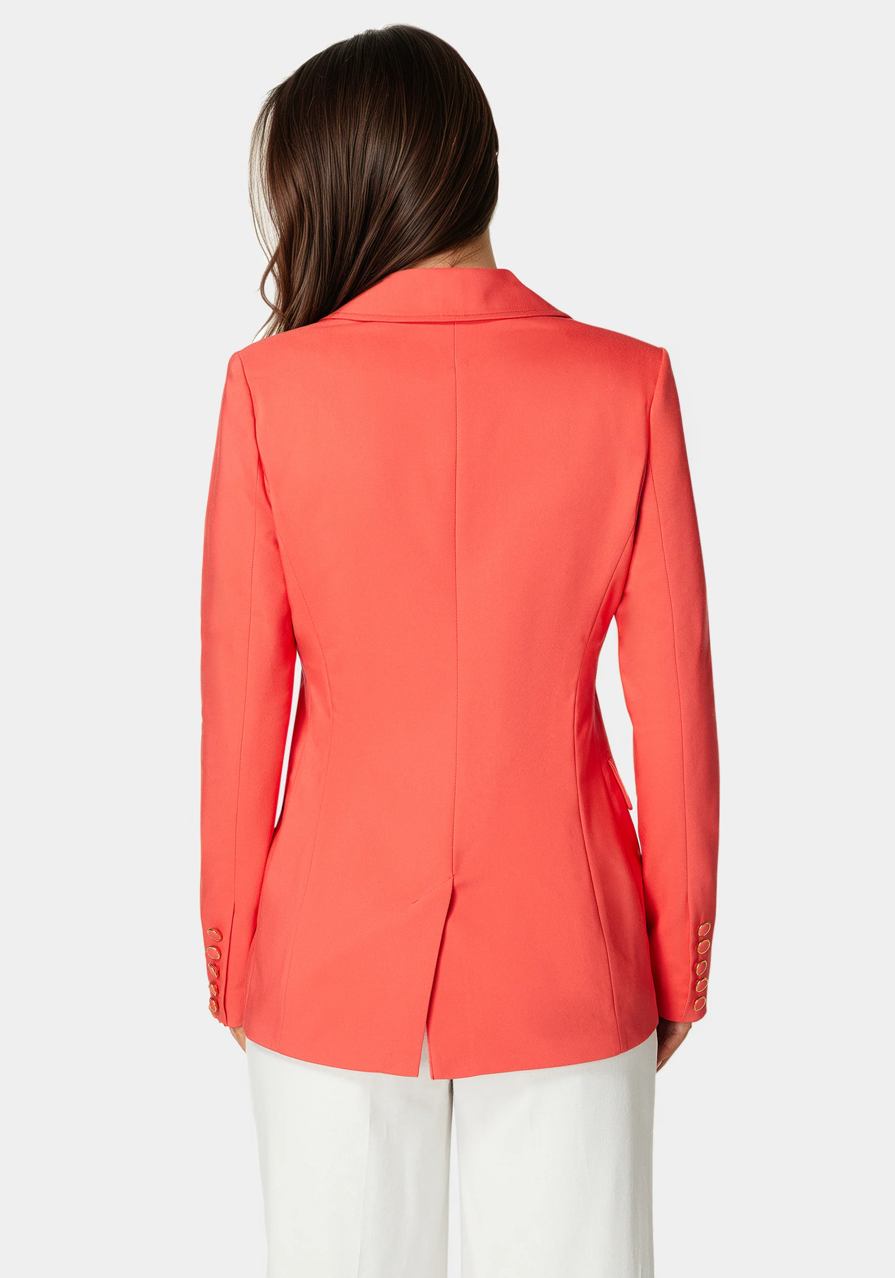 Double Breasted Strong Shoulder Jacket - Image 3