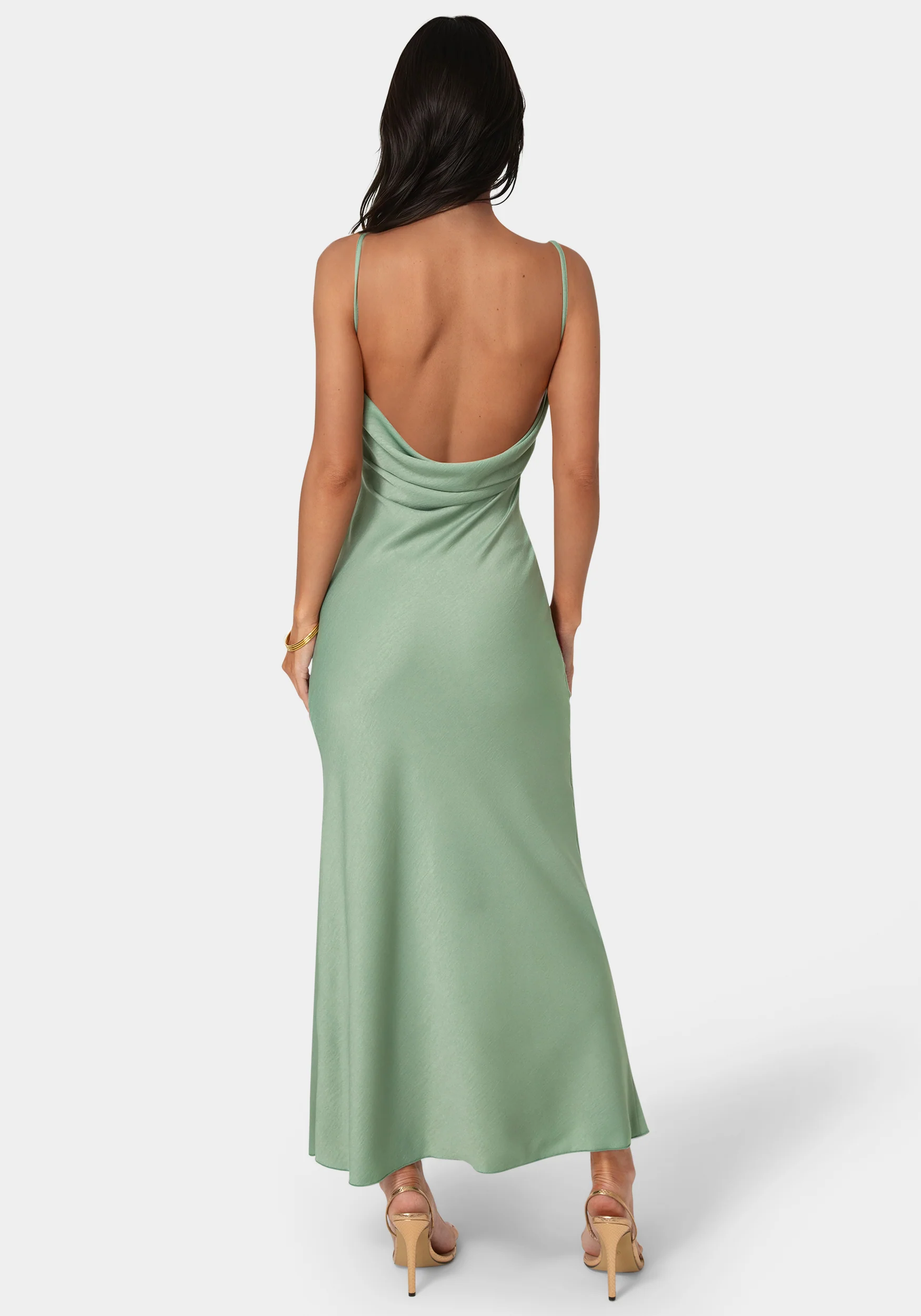 Drape Back Maxi Dress - Image 3