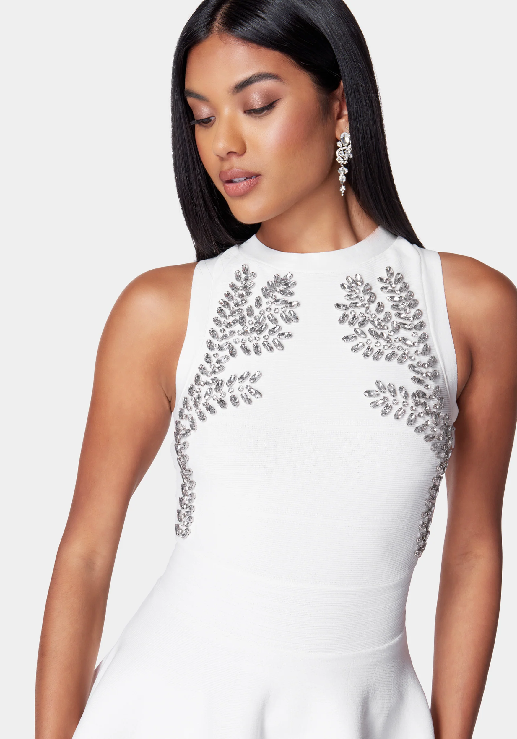 Embellished Peplum Sweater Top - Image 4