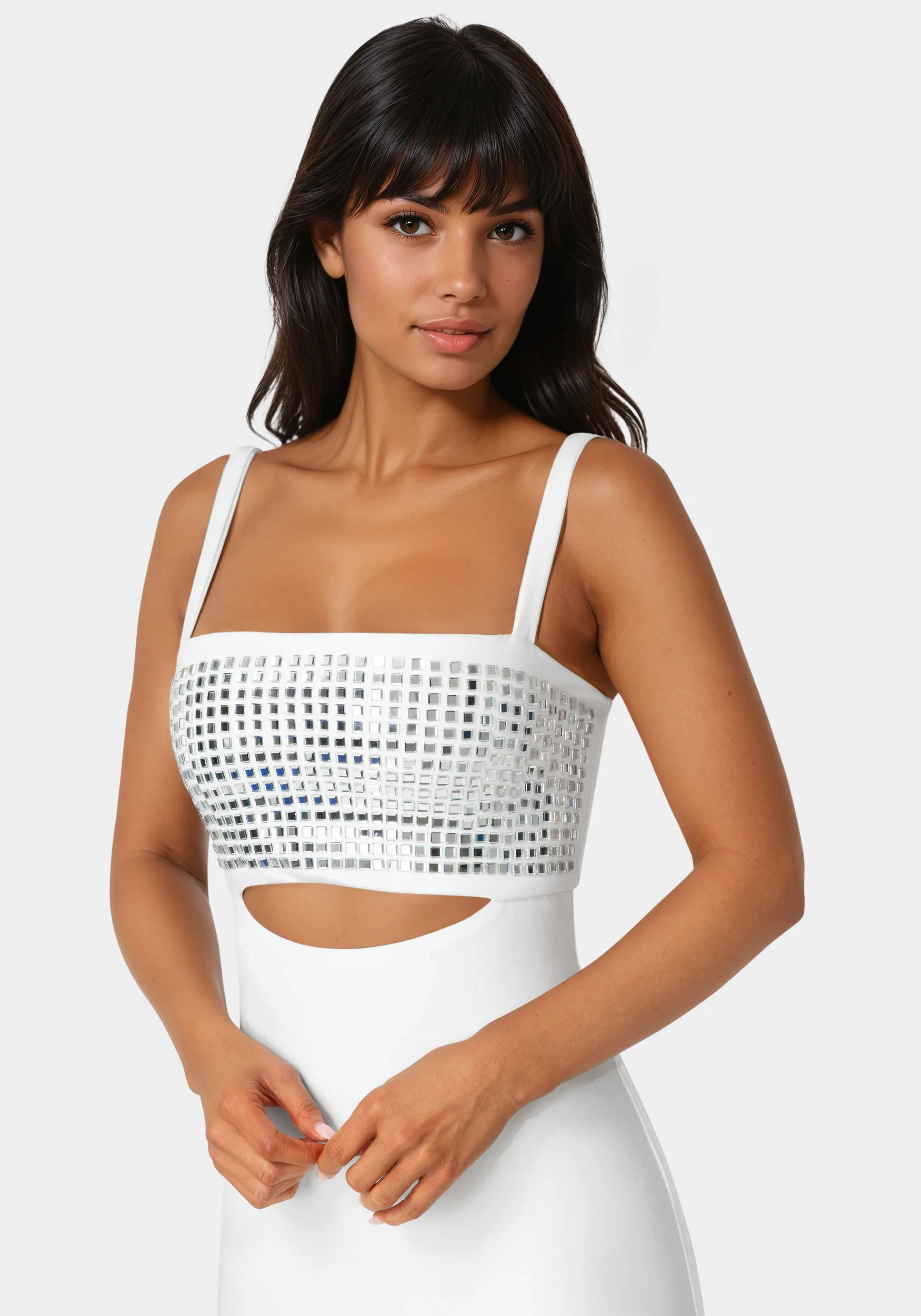 Embellished Strapless Column Maxi Dress - Image 4