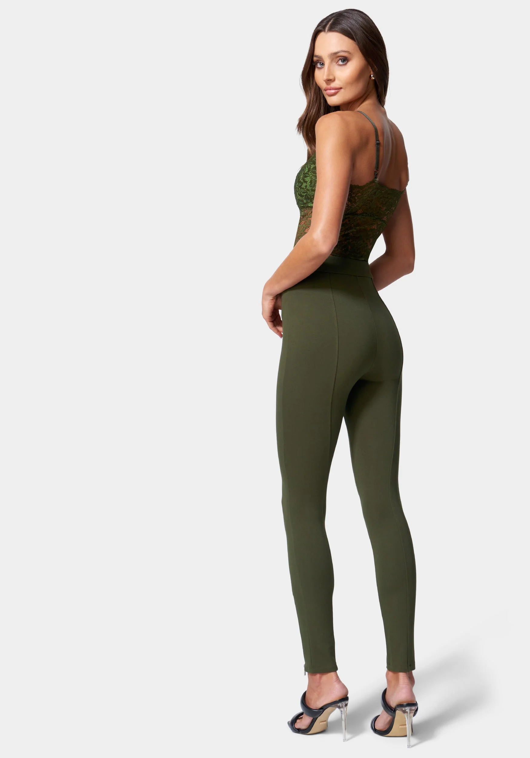 Exposed Zipper Knit Legging - Image 3