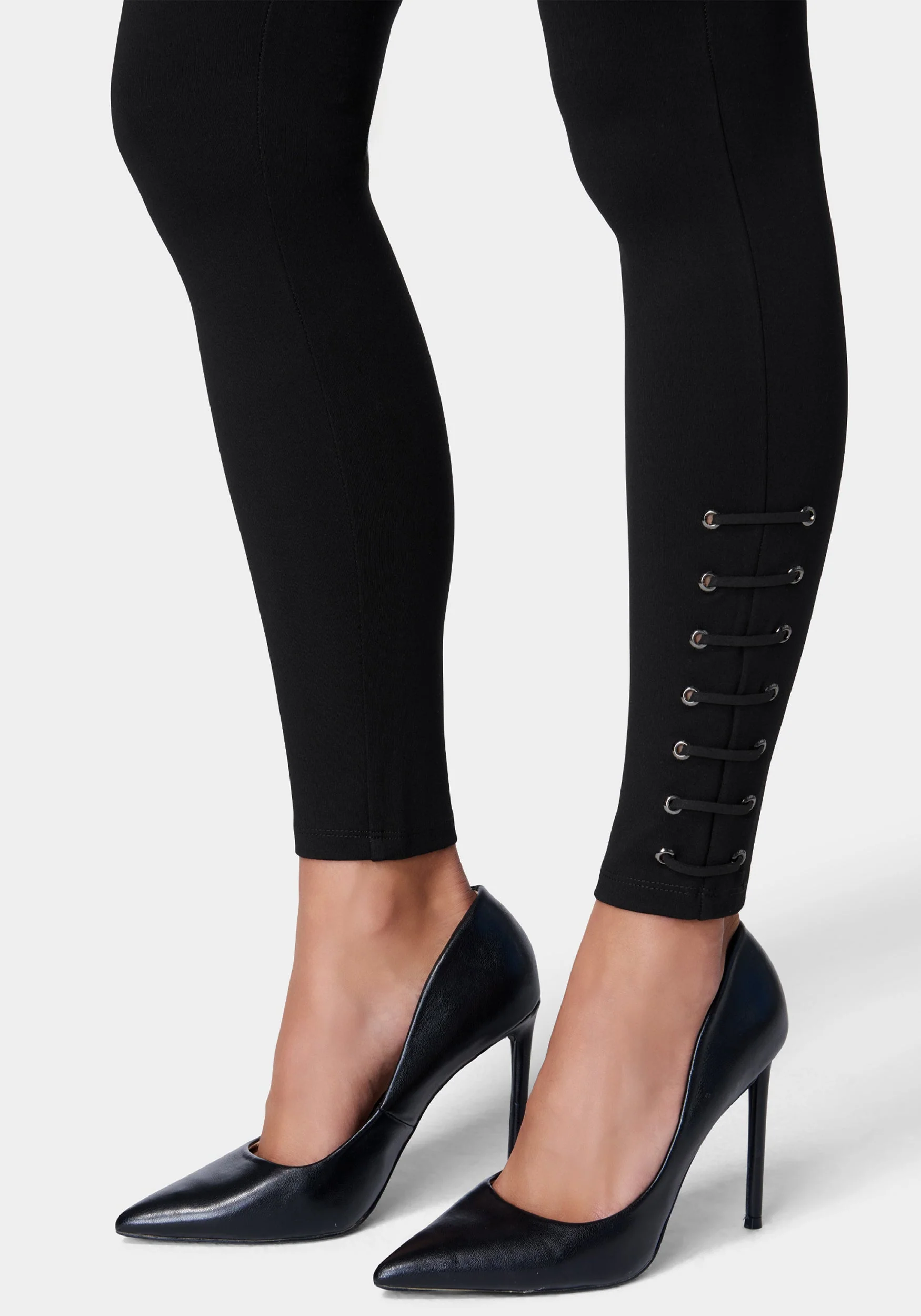 Eyelet Hem Detail Pdr Legging - Image 4