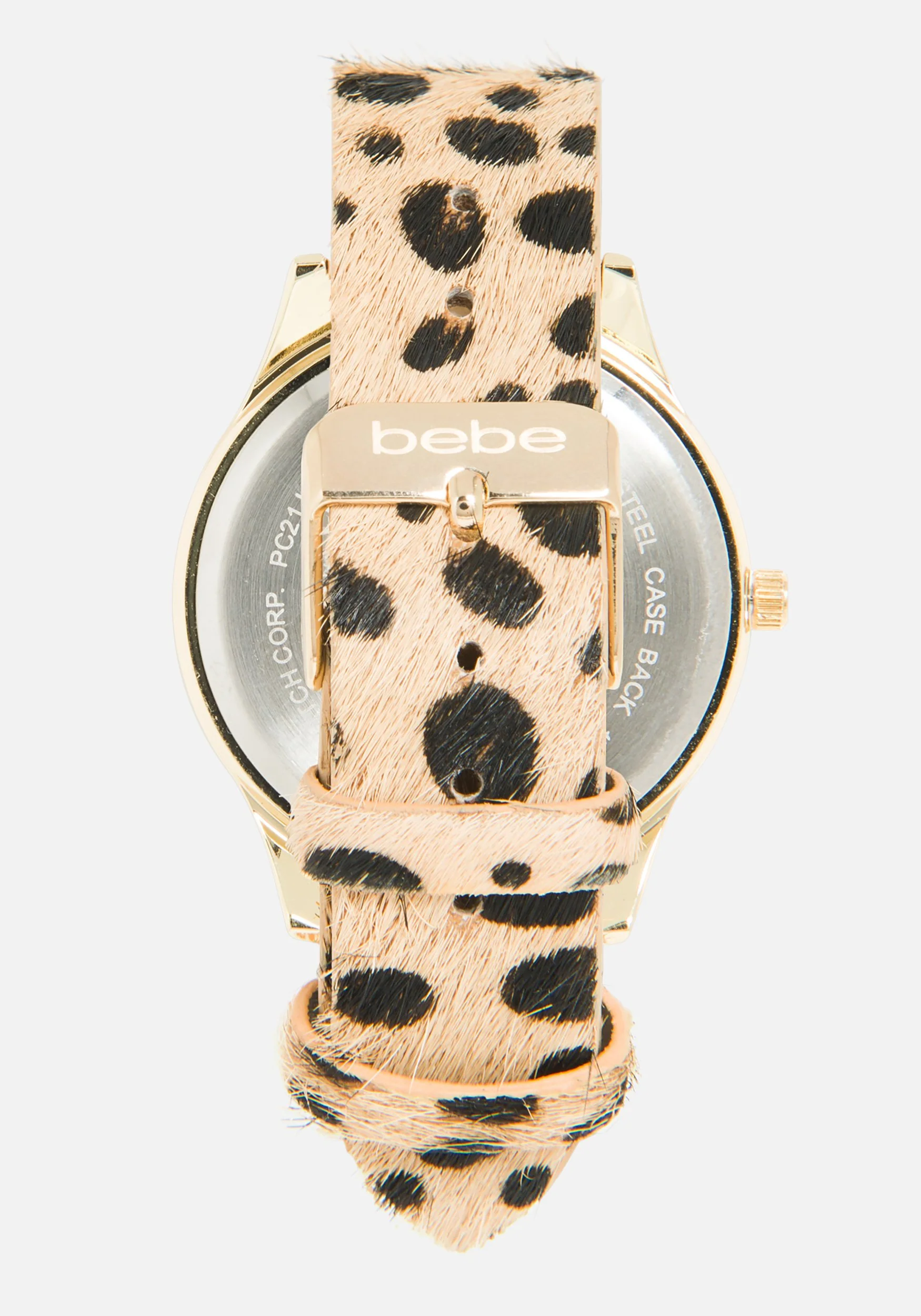 Faux Cheetah Print Strap Watch - Image 3