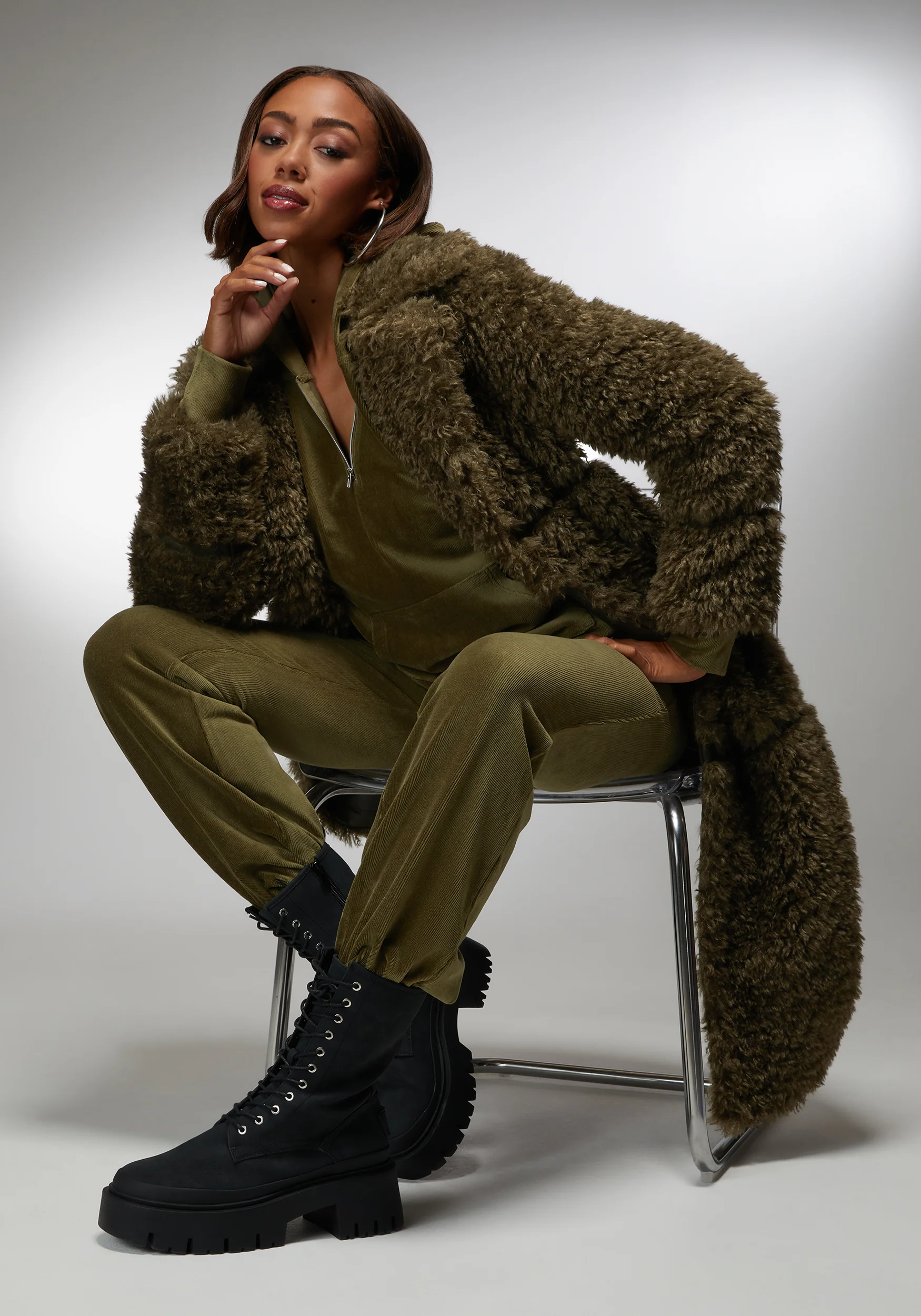 Faux Fur Maxi Coat - Image 2
