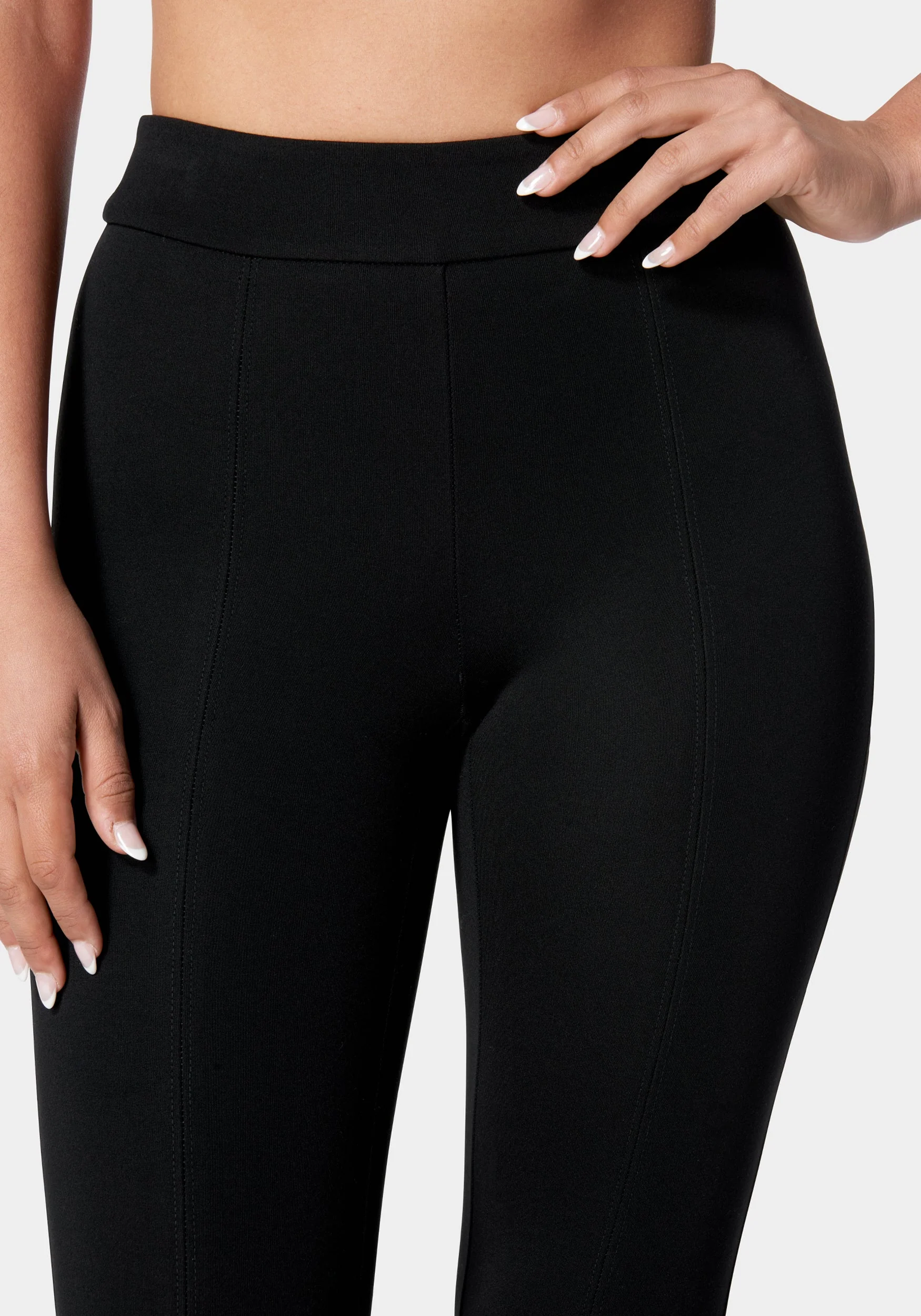 Flared Pull On Knit Pant - Image 4