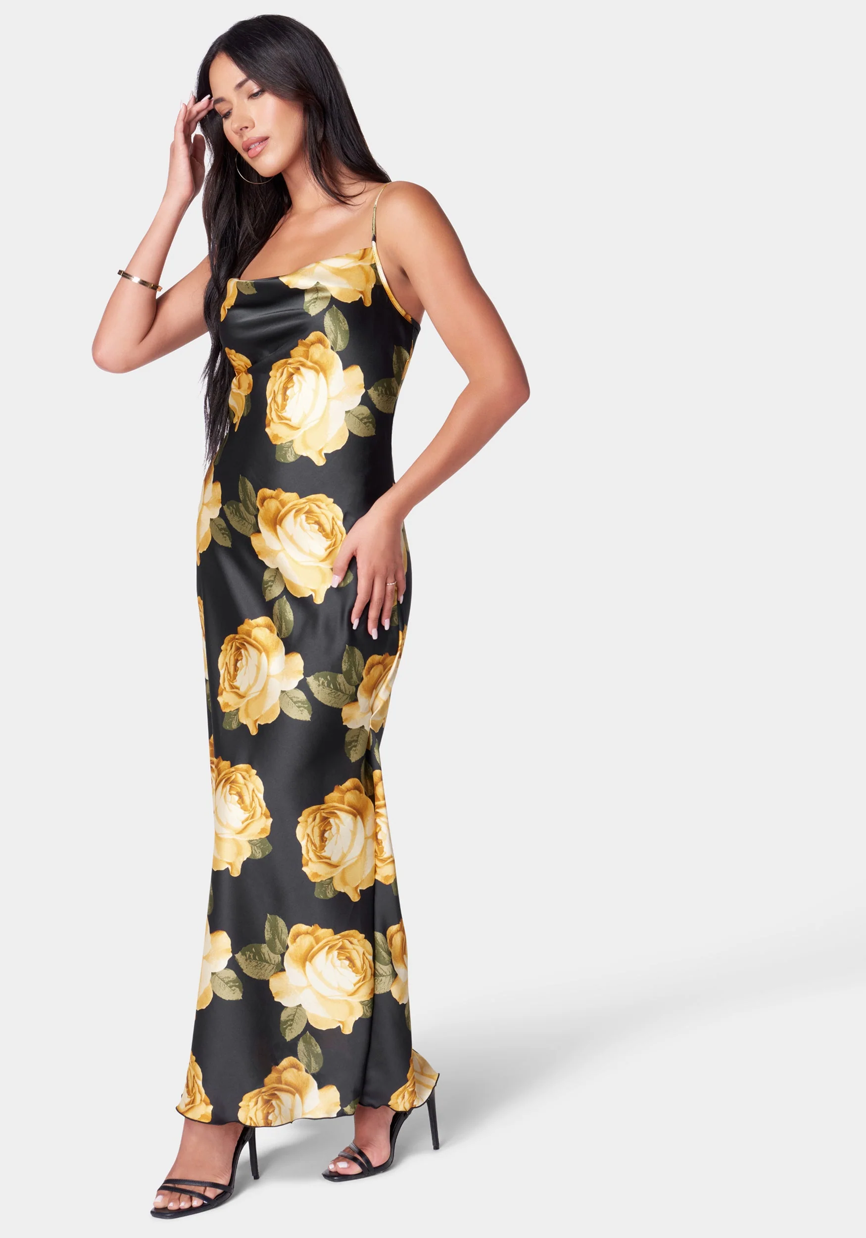 Floral Cowl Neck Maxi Dress - Image 2