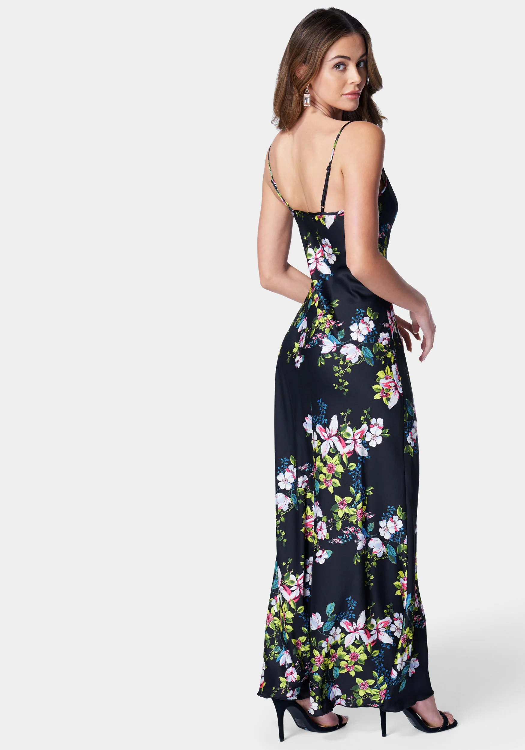 Floral Cowl Neck Maxi Dress - Image 3