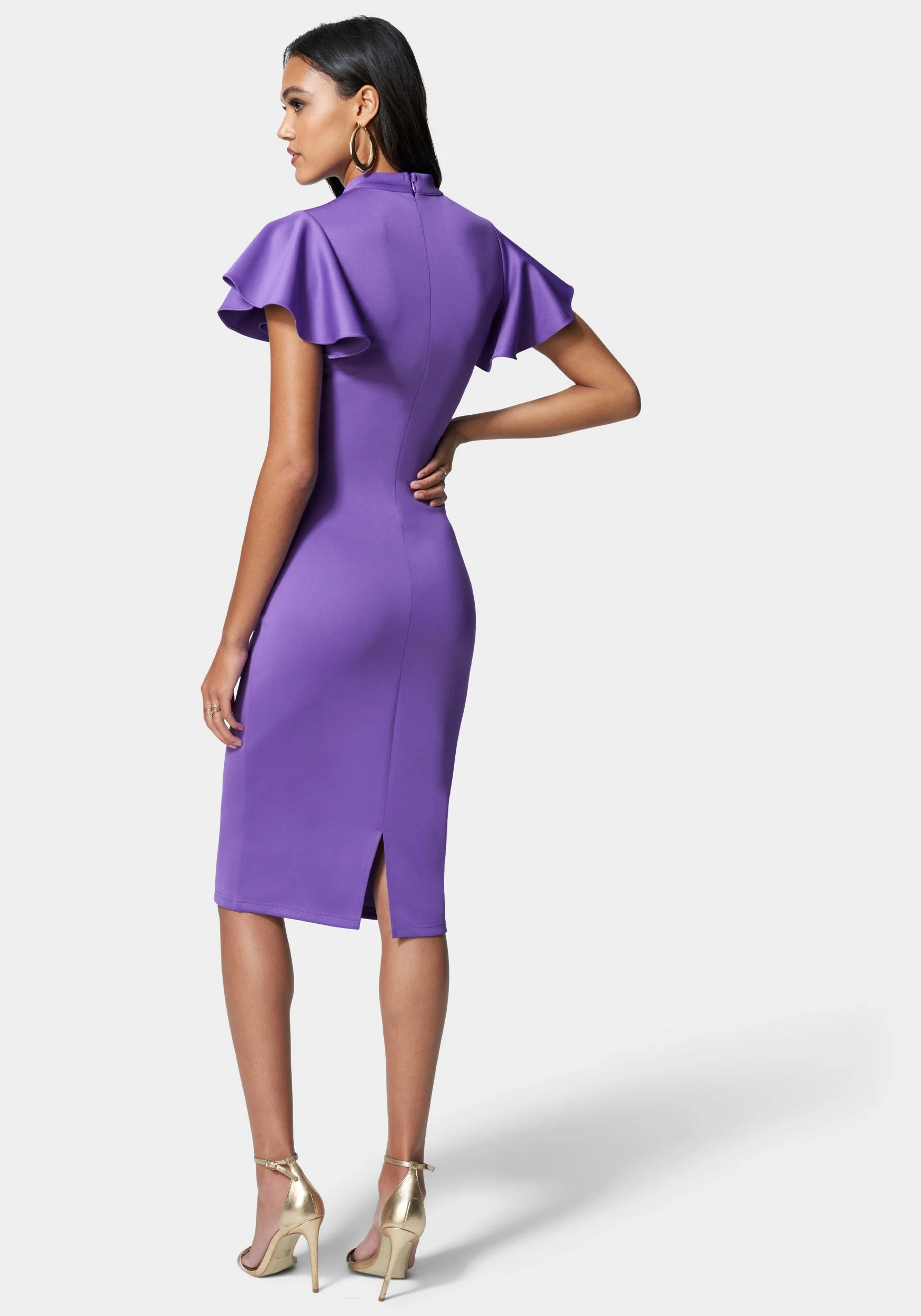 Flutter Mock Neck Dress - Image 3