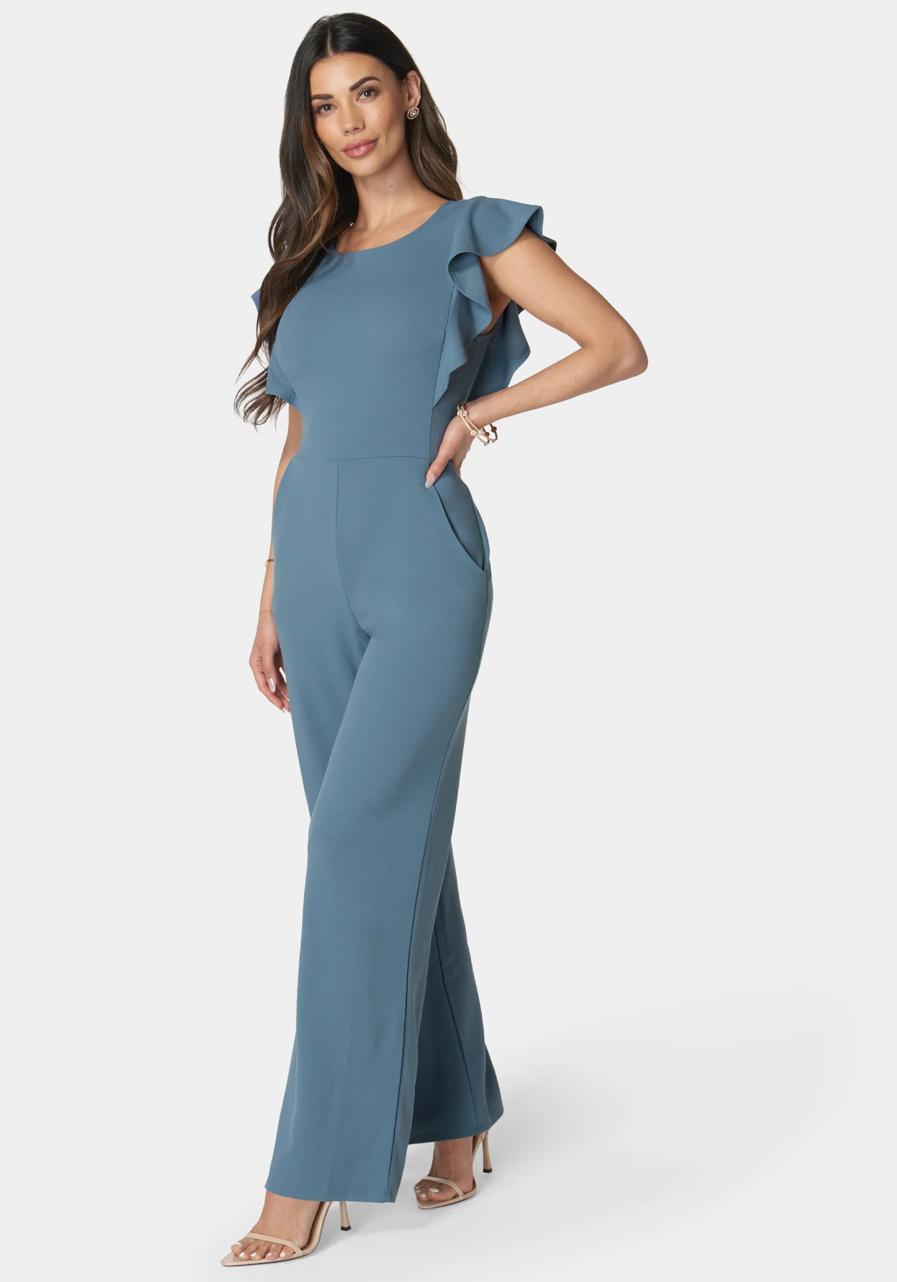 Flutter Sleeve Core Jumpsuit - Image 2