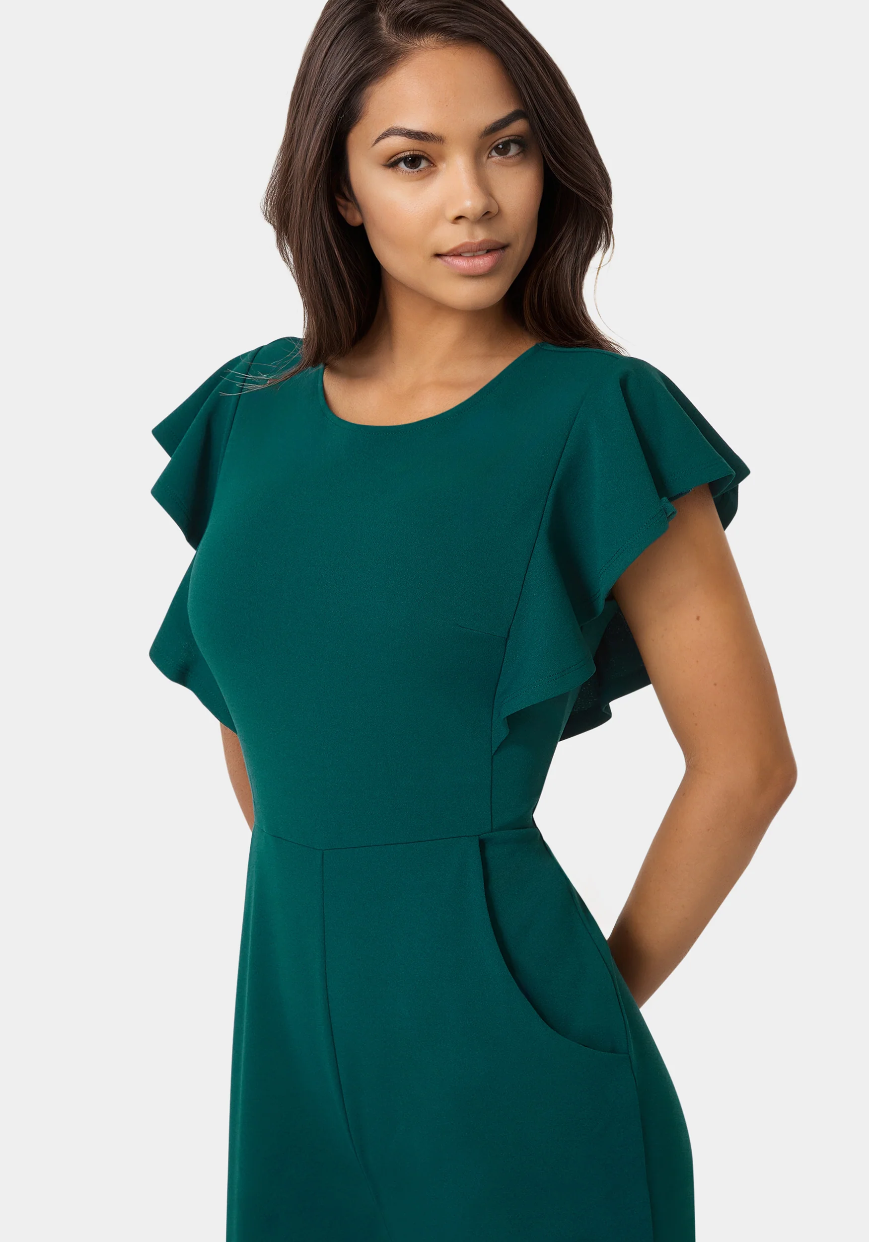 Flutter Sleeve Core Jumpsuit - Image 4