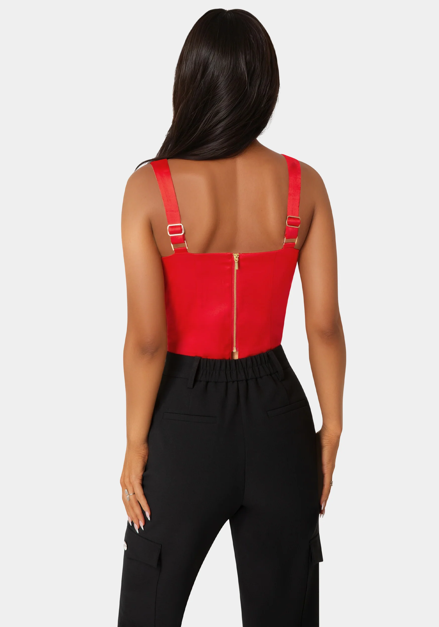 Front Drape Corset Top - Image 2