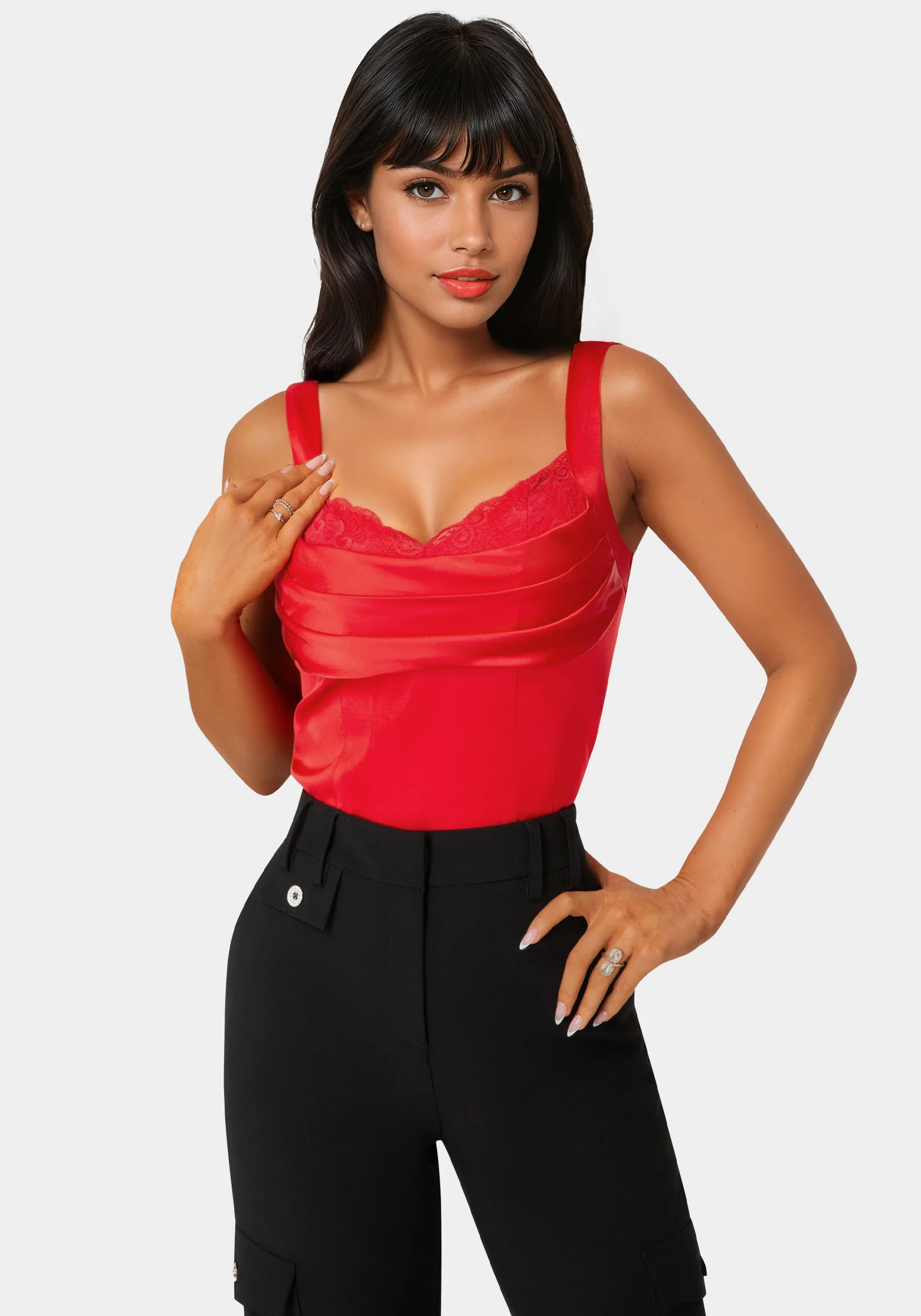 Front Drape Corset Top - Image 3