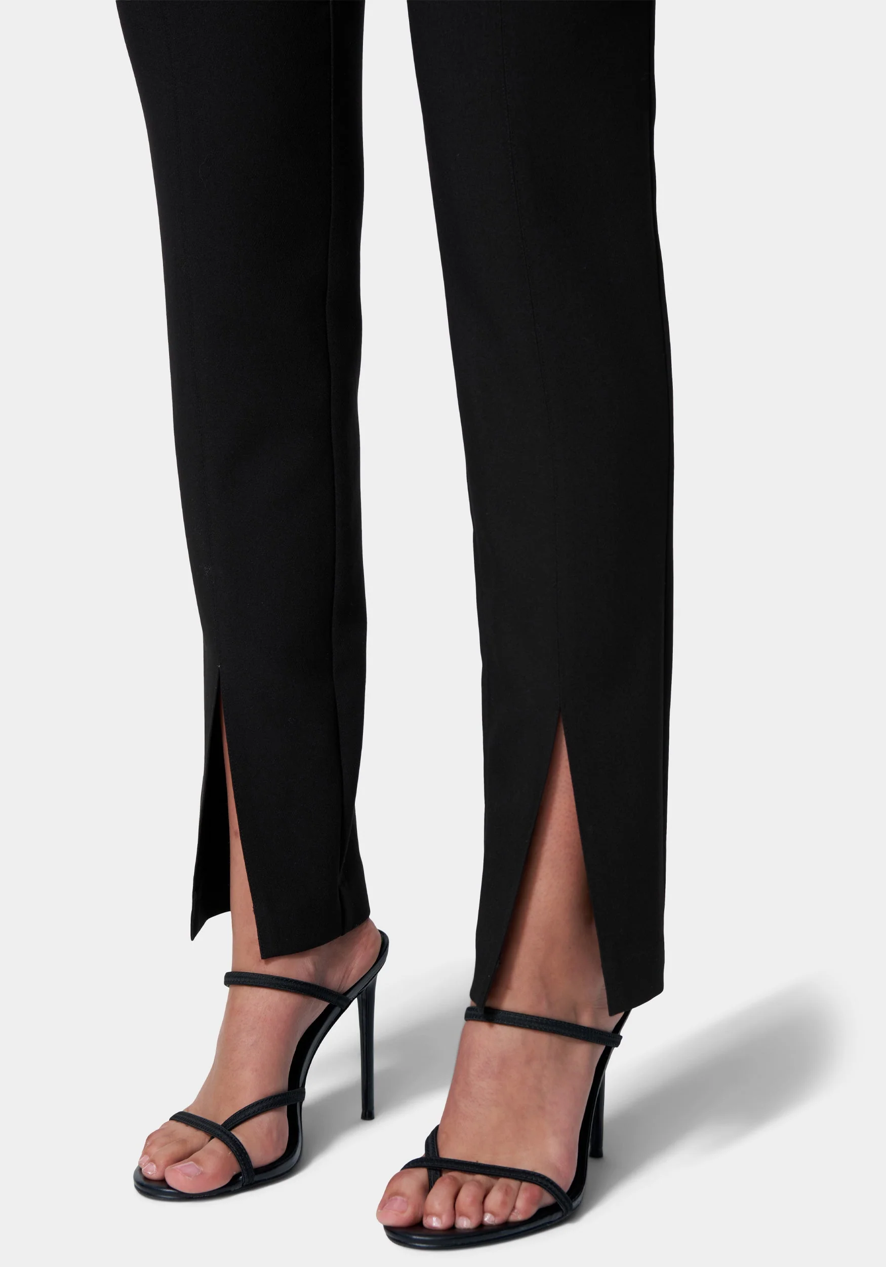 Front Slit Slim Leg Woven Pant - Image 4