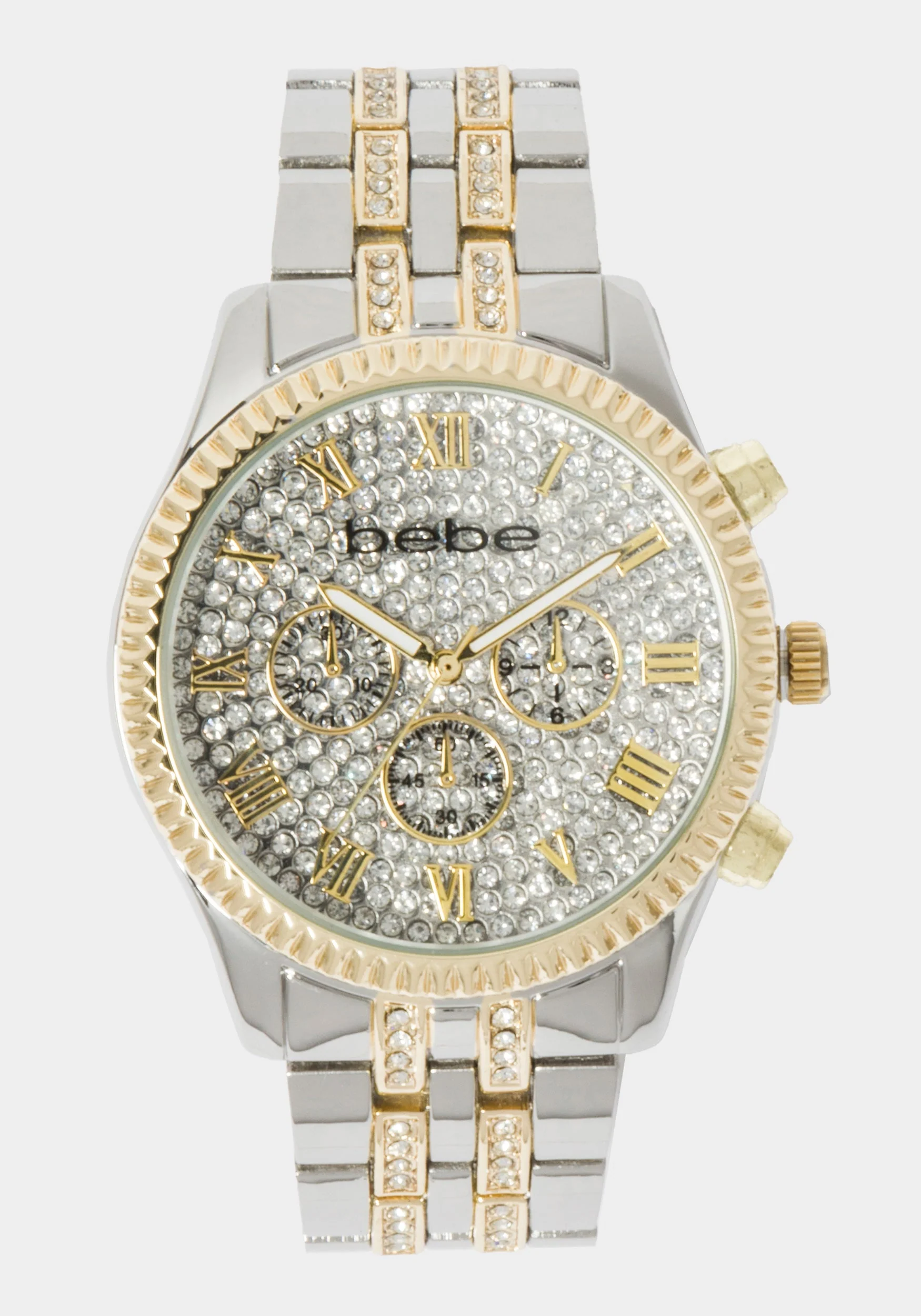 Full Pave Crystal Dial Coin Edge Bezel Watch - Image 2