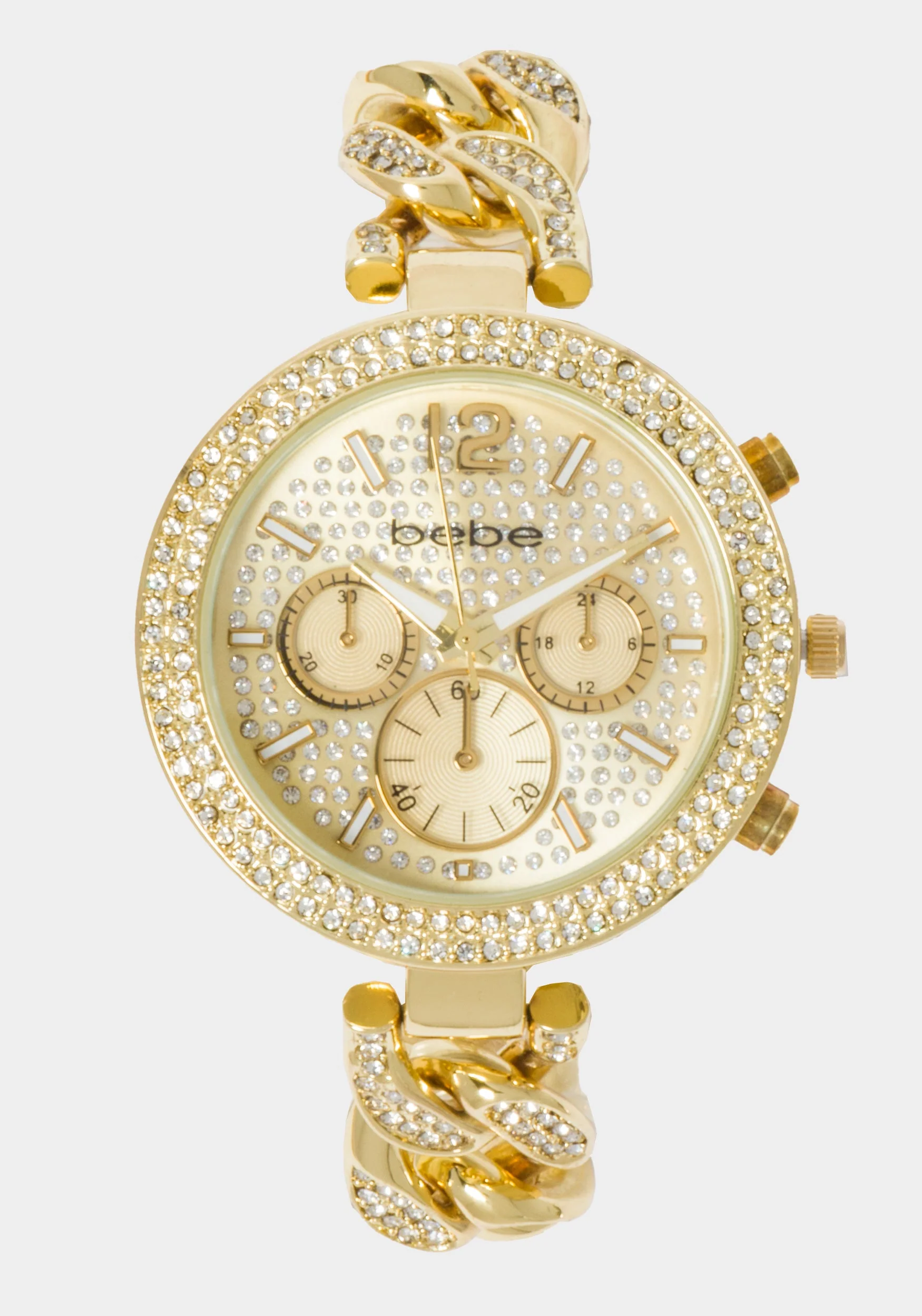 Full Pave Crystal Dial Crystal Bezel Watch - Image 2
