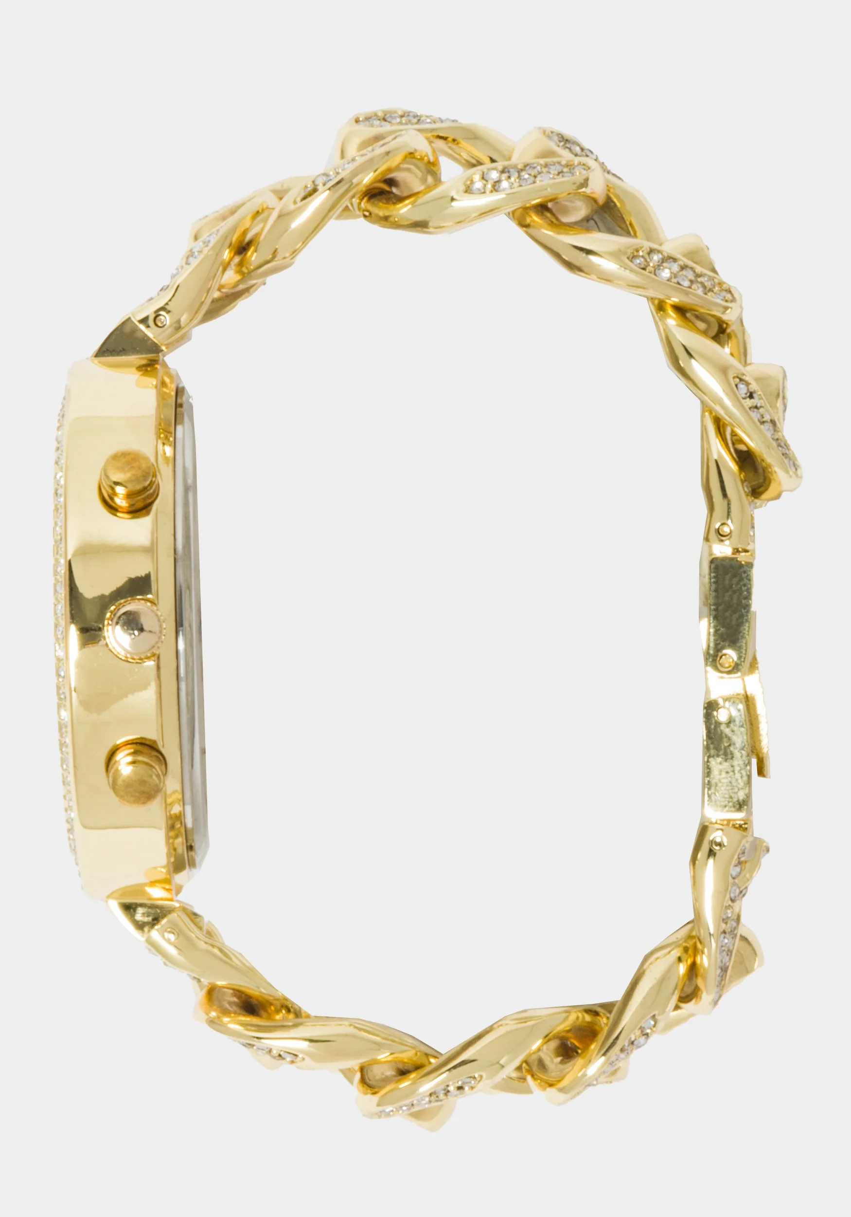 Full Pave Crystal Dial Crystal Bezel Watch - Image 3