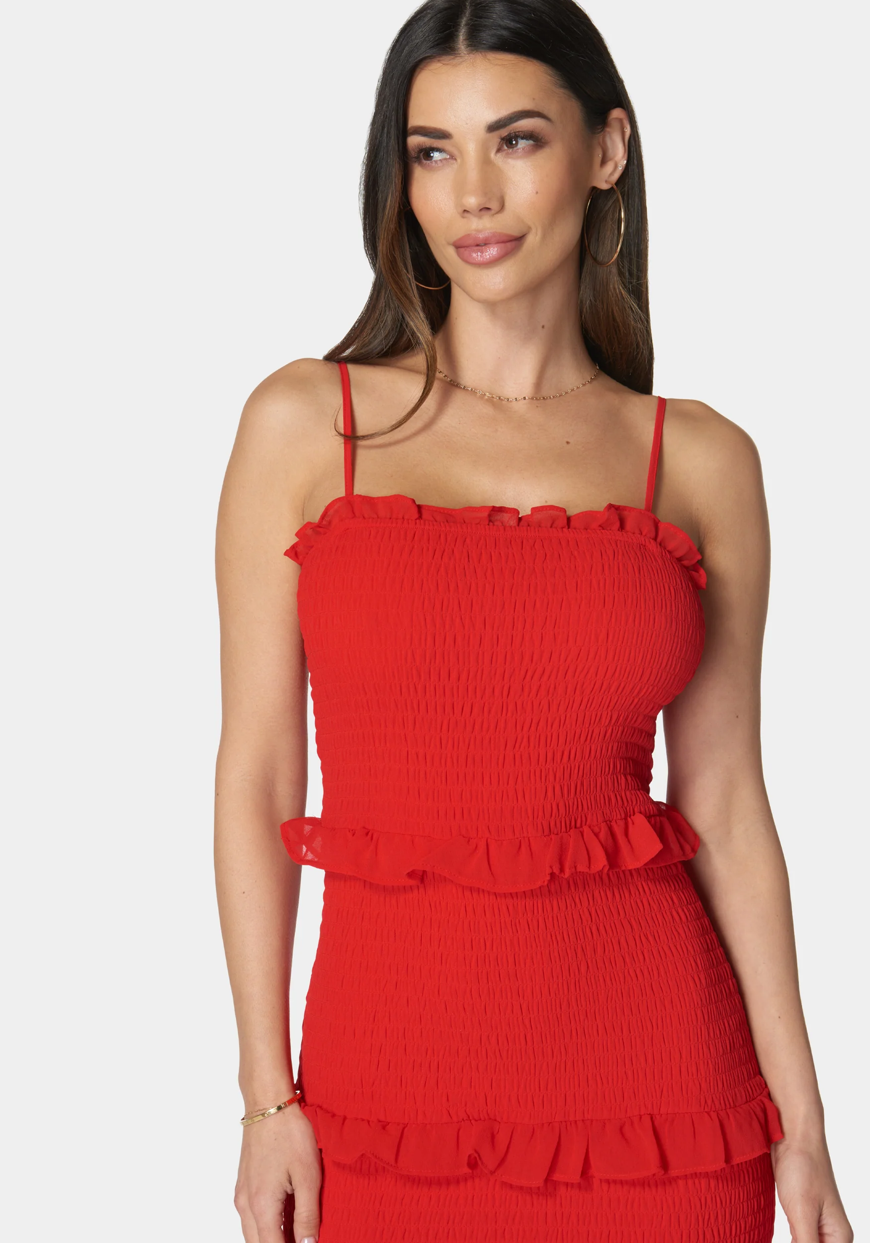 Georgette Smocked Midi Dress - Image 4