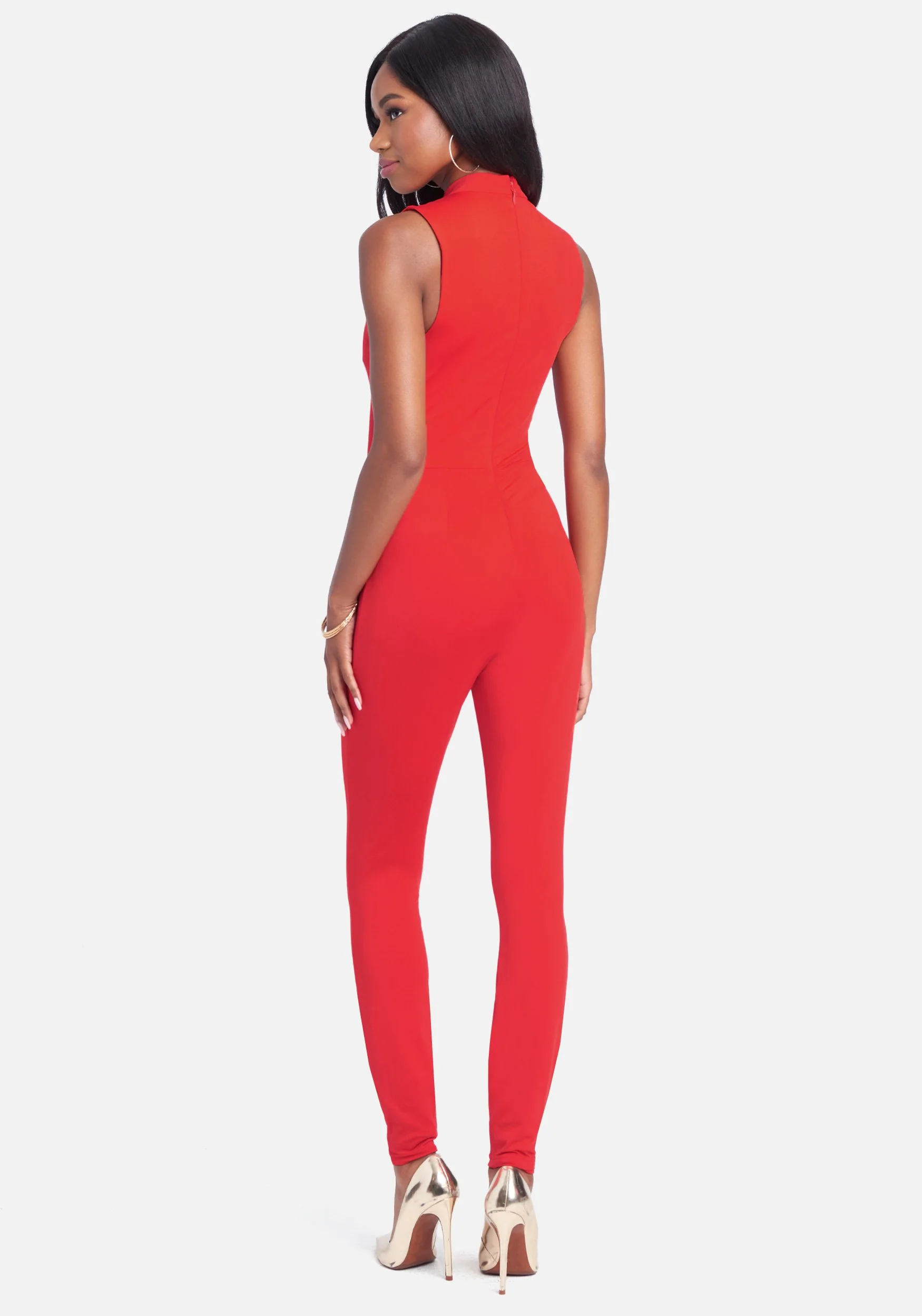Gold Bar Detail Jumpsuit - Image 3