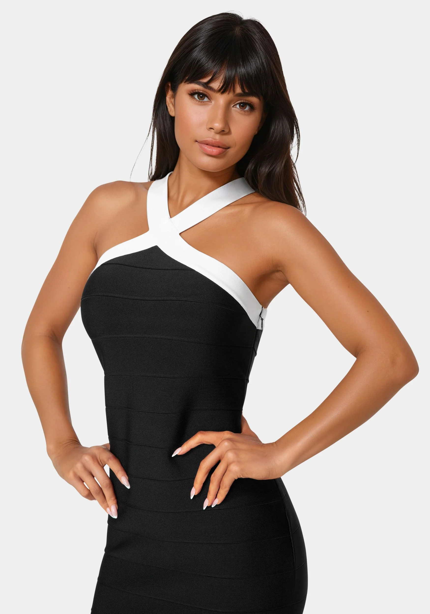 Halter Bandage Dress - Image 4