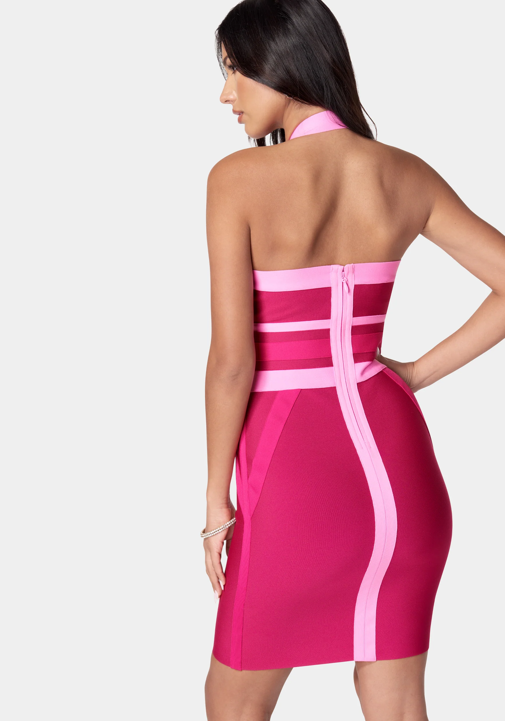 Halter Neck Bandage Dress - Image 3