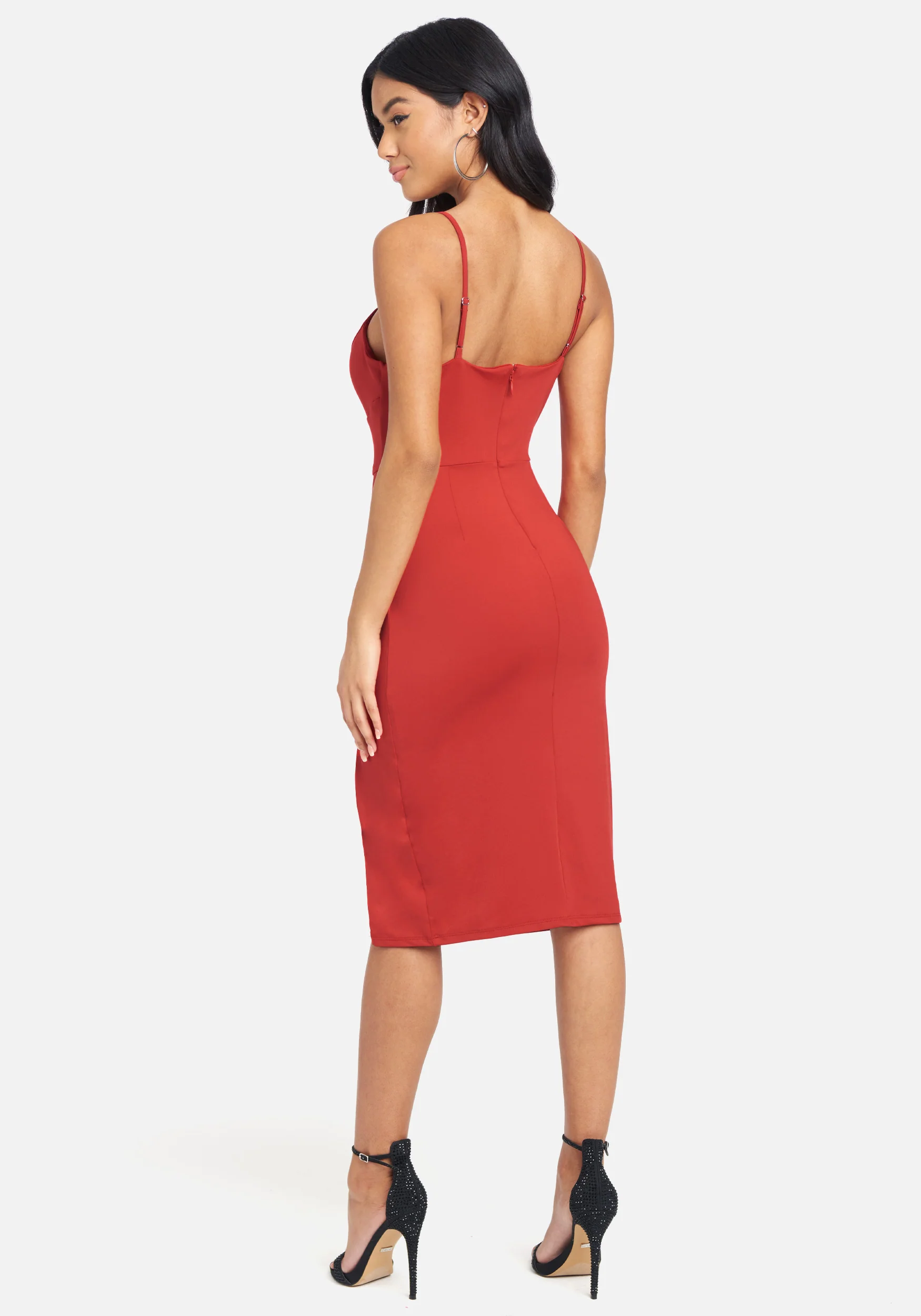 High Slit Knit Midi Dress - Image 3