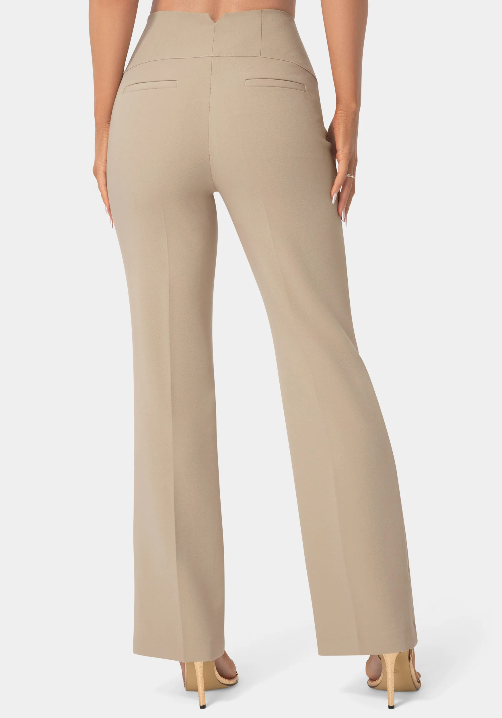 High Waist Corset Illusion Straight Leg Pant - Image 3