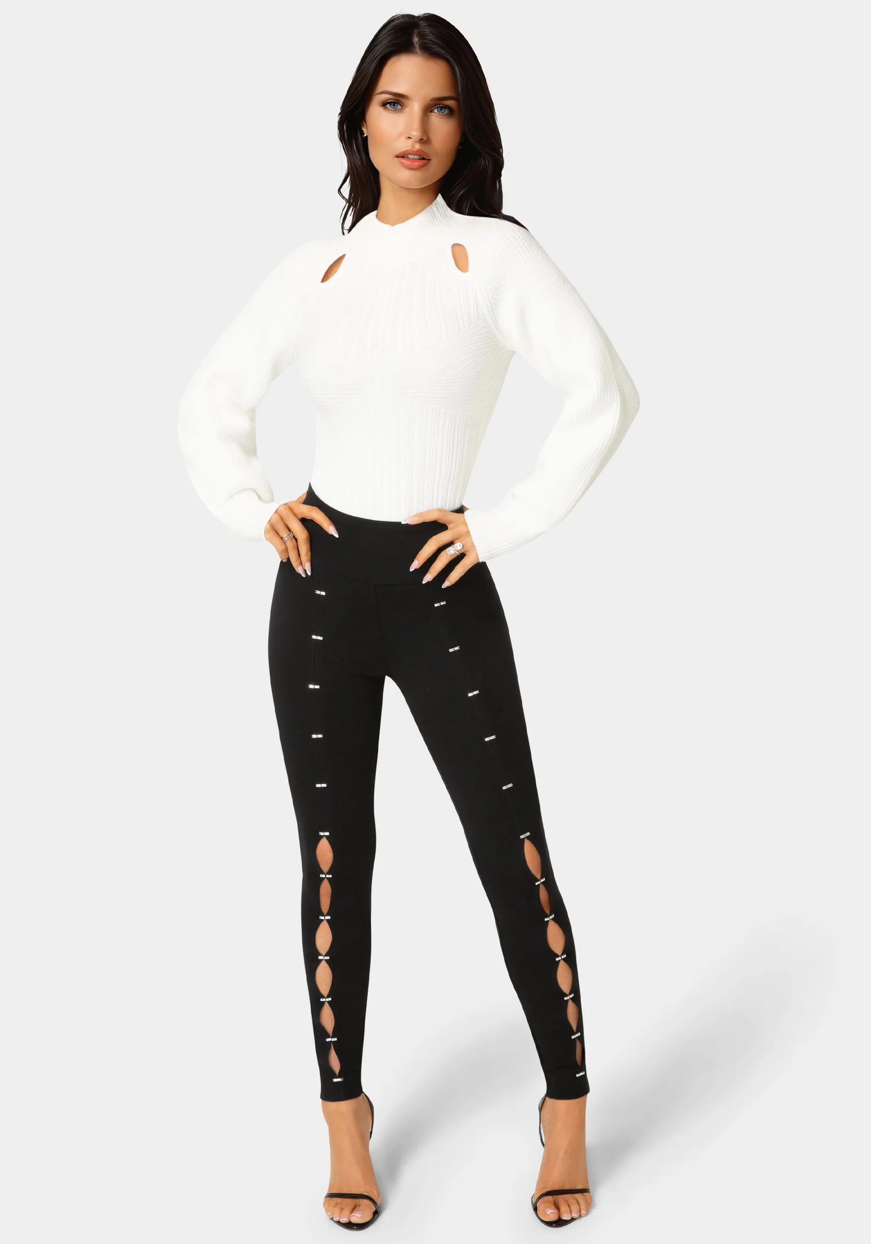 Ladies Knit Leggings - Image 2