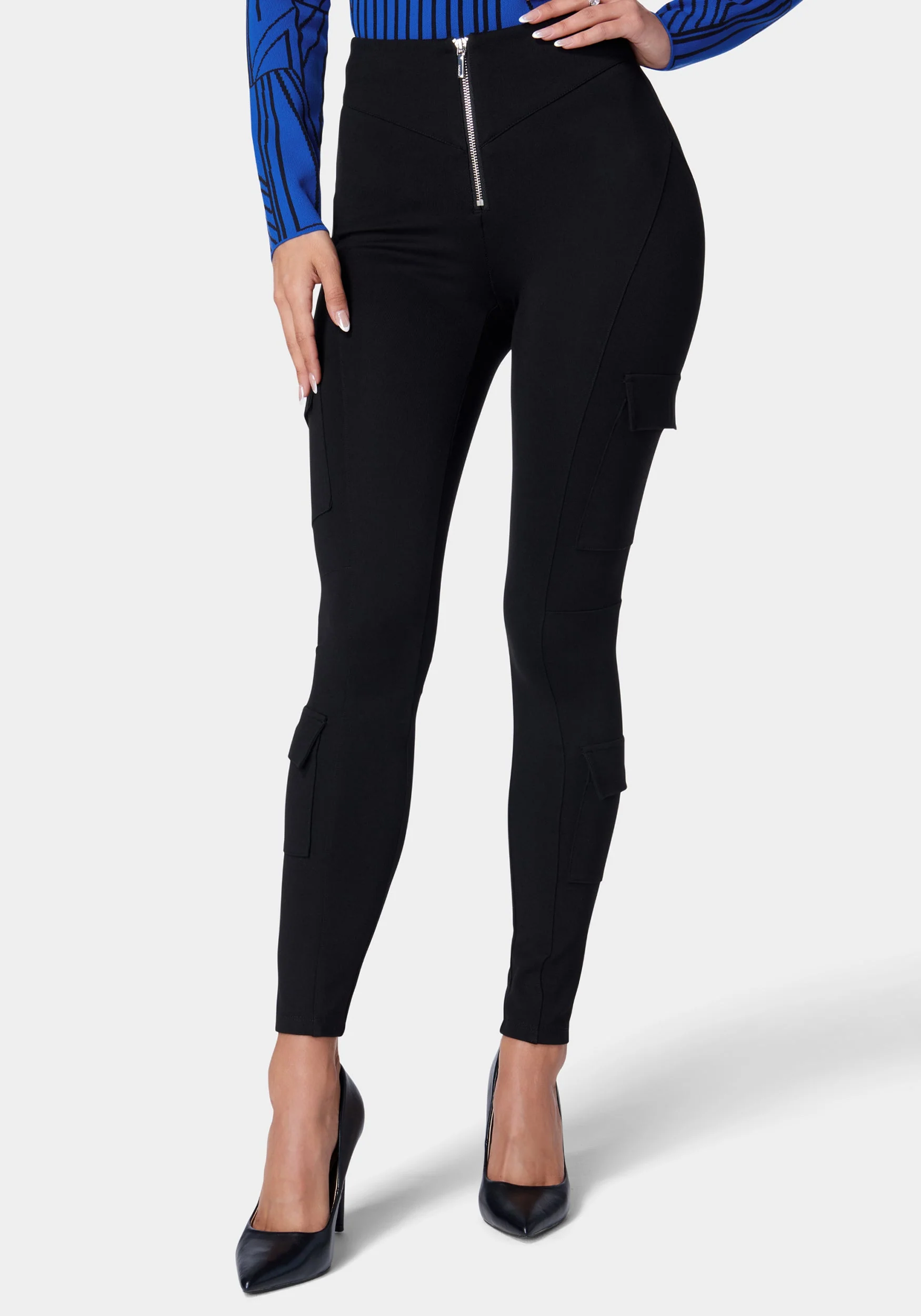 High Waist Patch Pocket Pdr Legging - Image 3