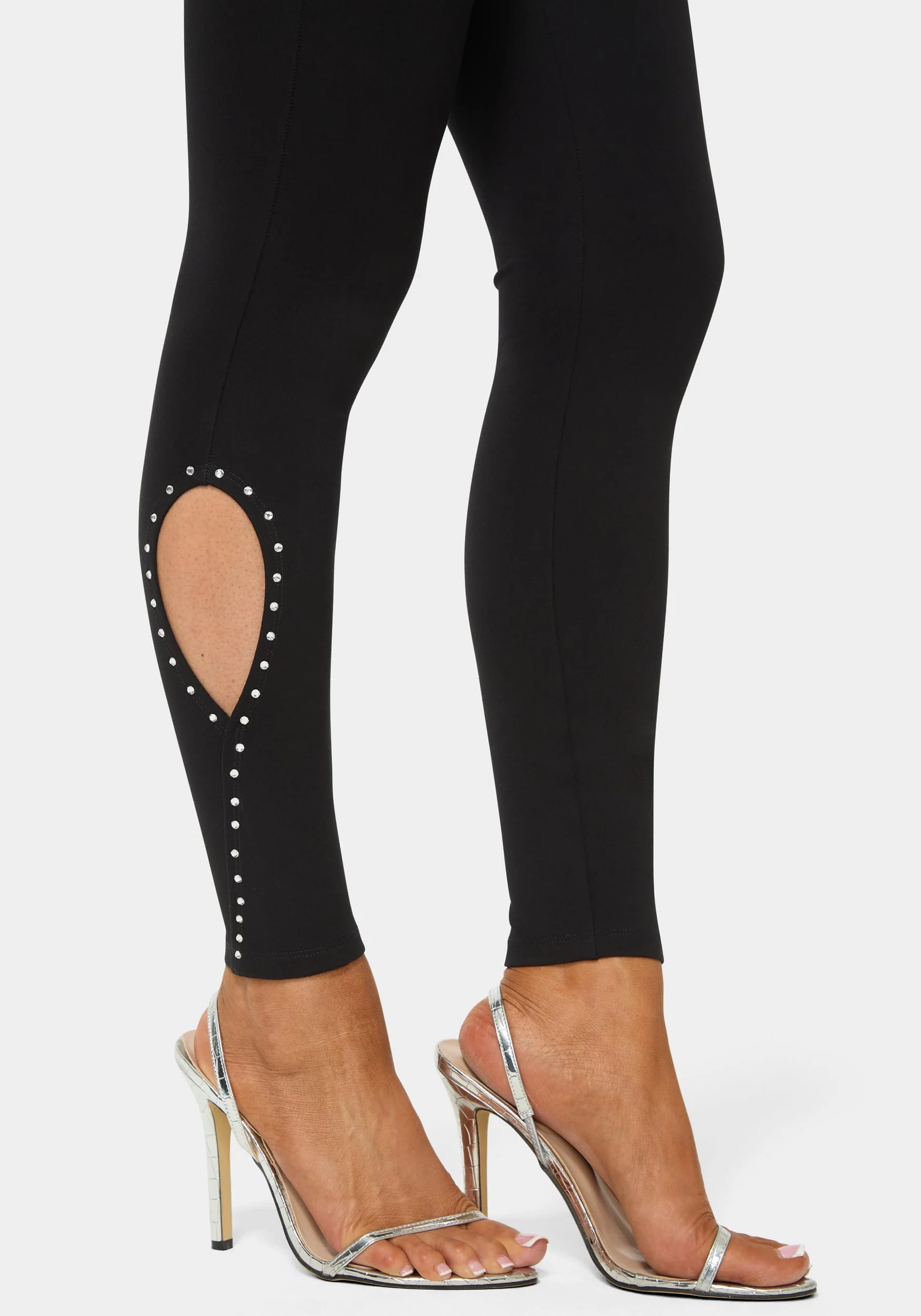 High Waist Rhinestone Legging - Image 3