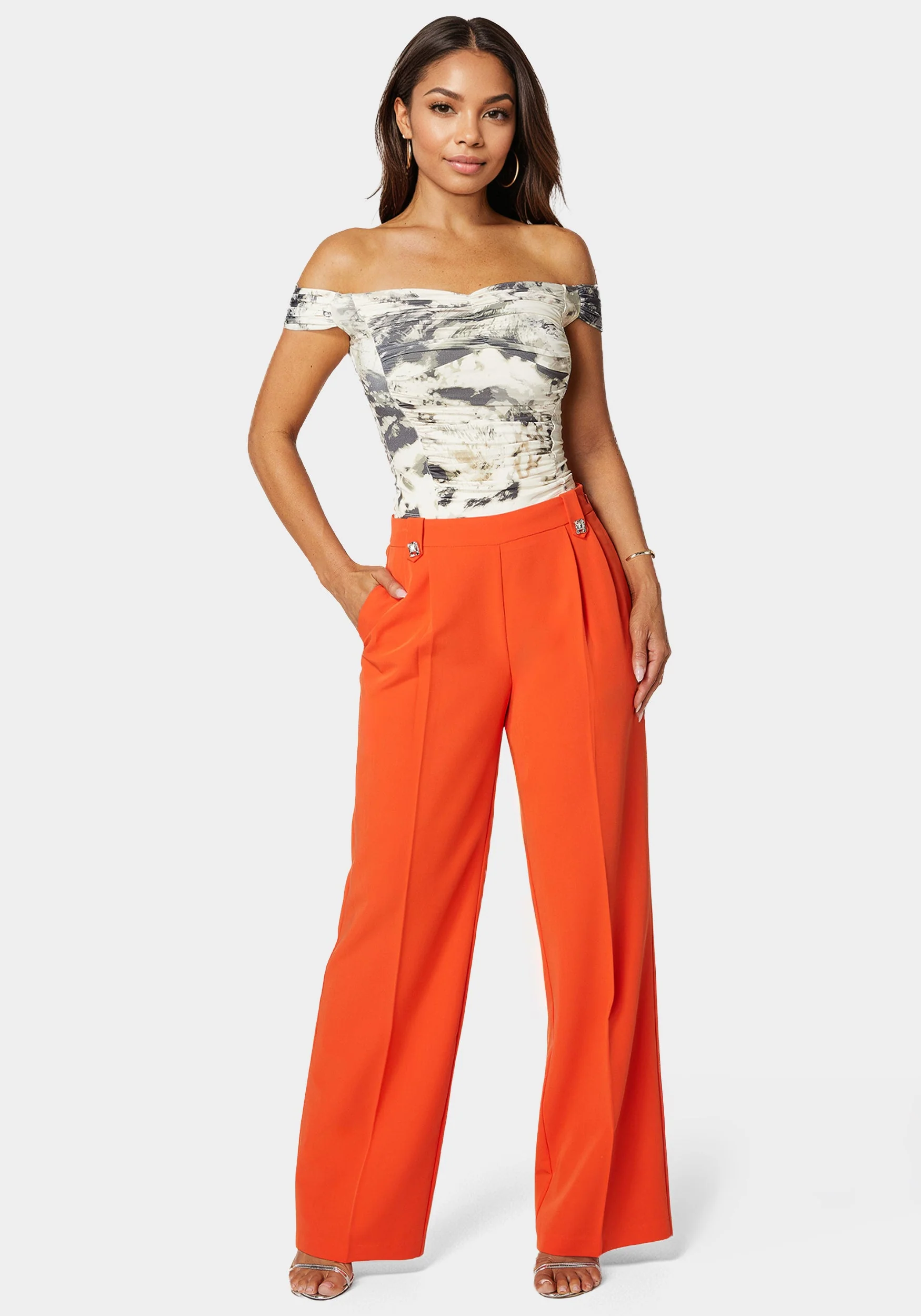 High Waist Straight Flared Pant - Image 2