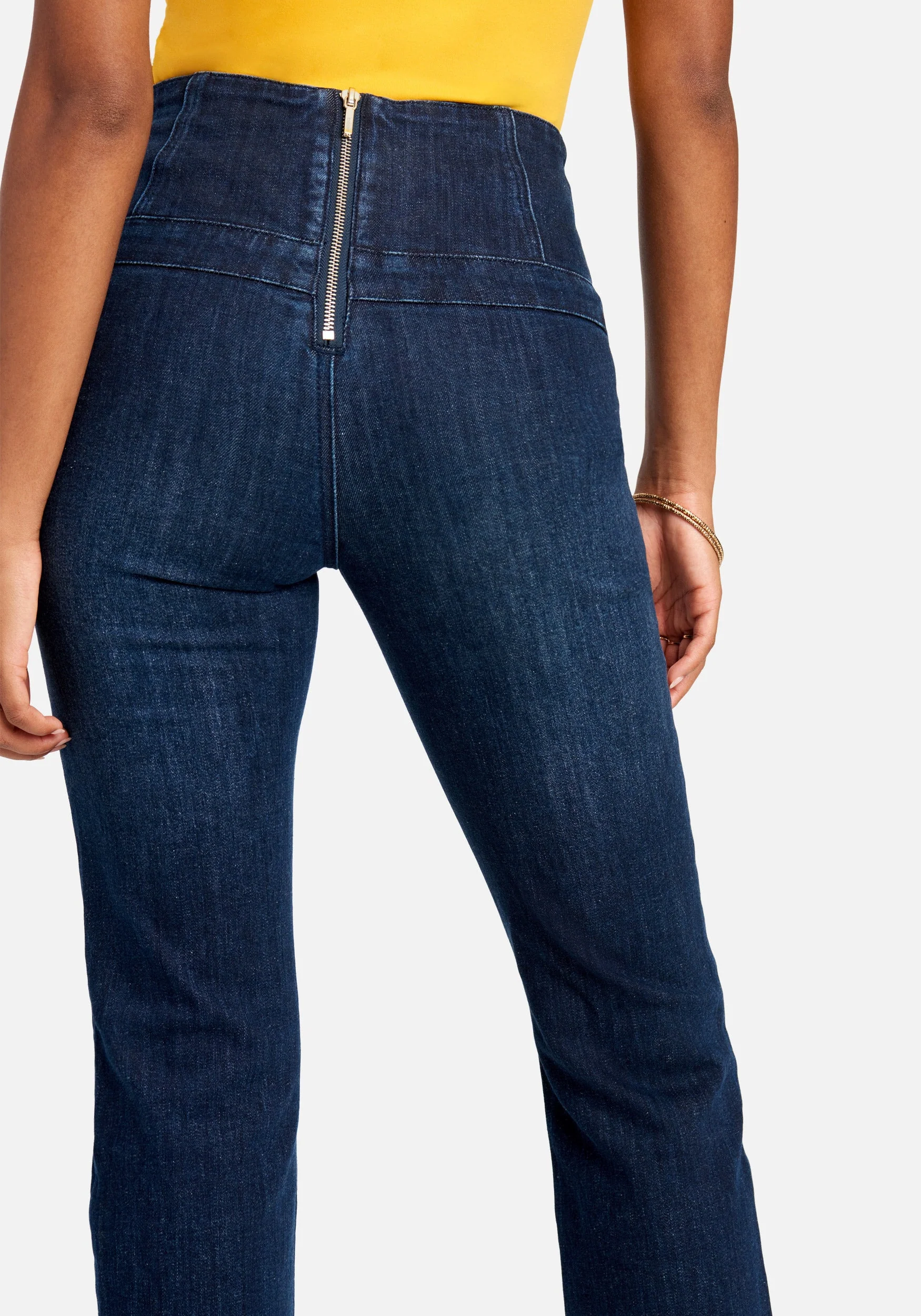 High Waist Straight Leg Jeans - Image 3