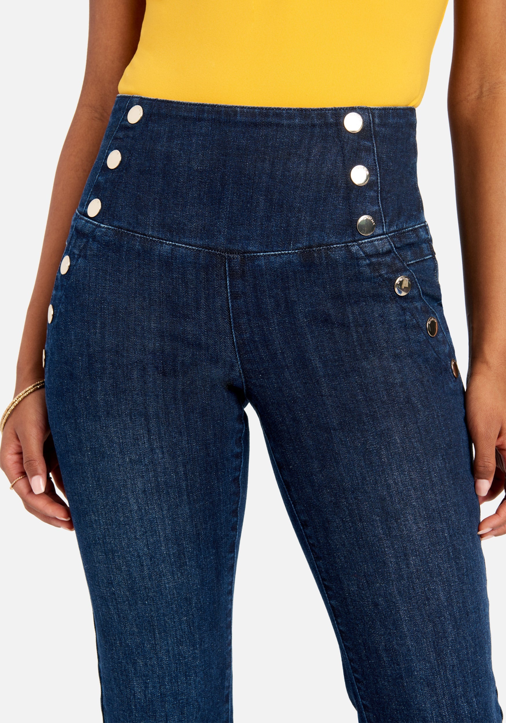 High Waist Straight Leg Jeans - Image 4