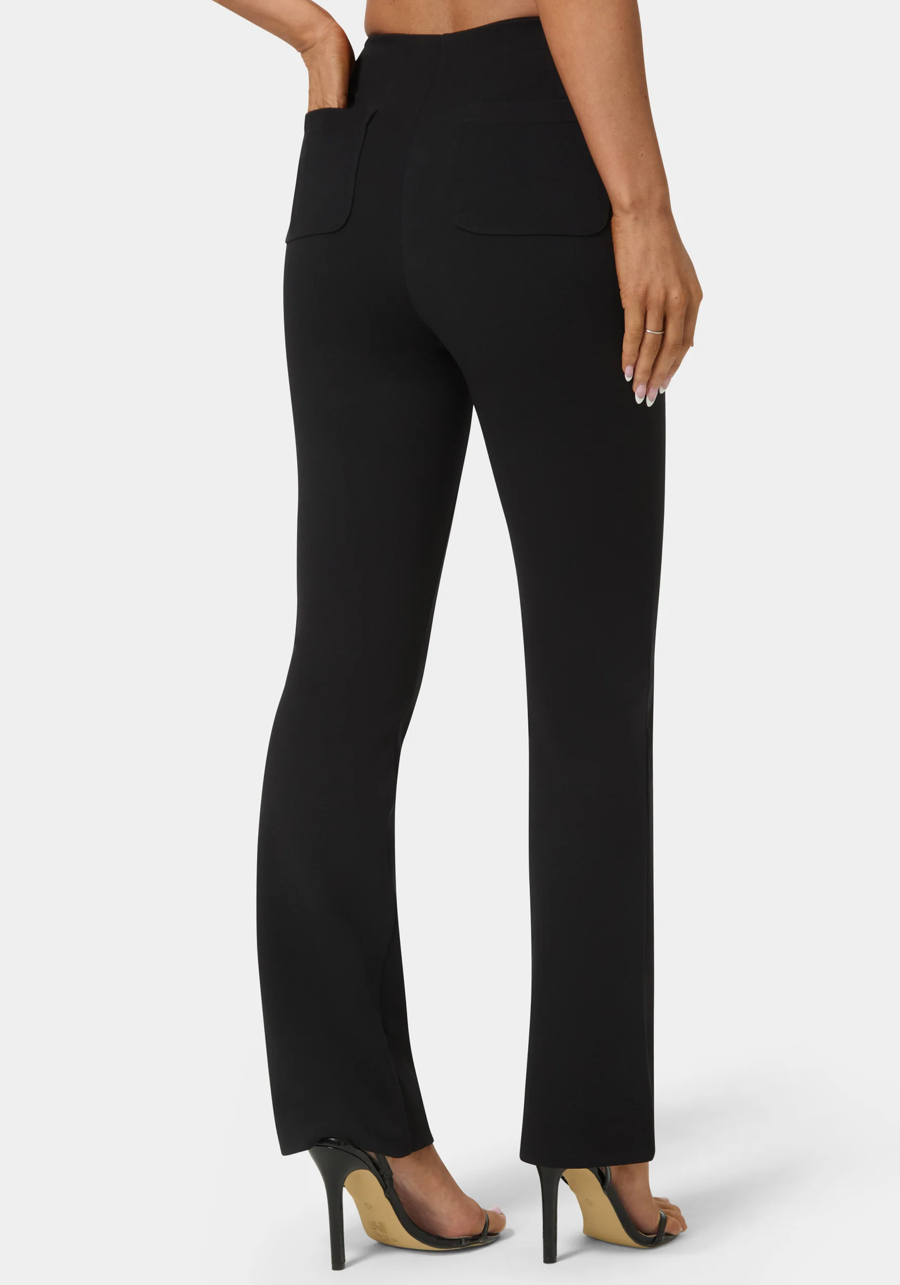 High Waist Stretch Mini Bootcut Pant - Image 2