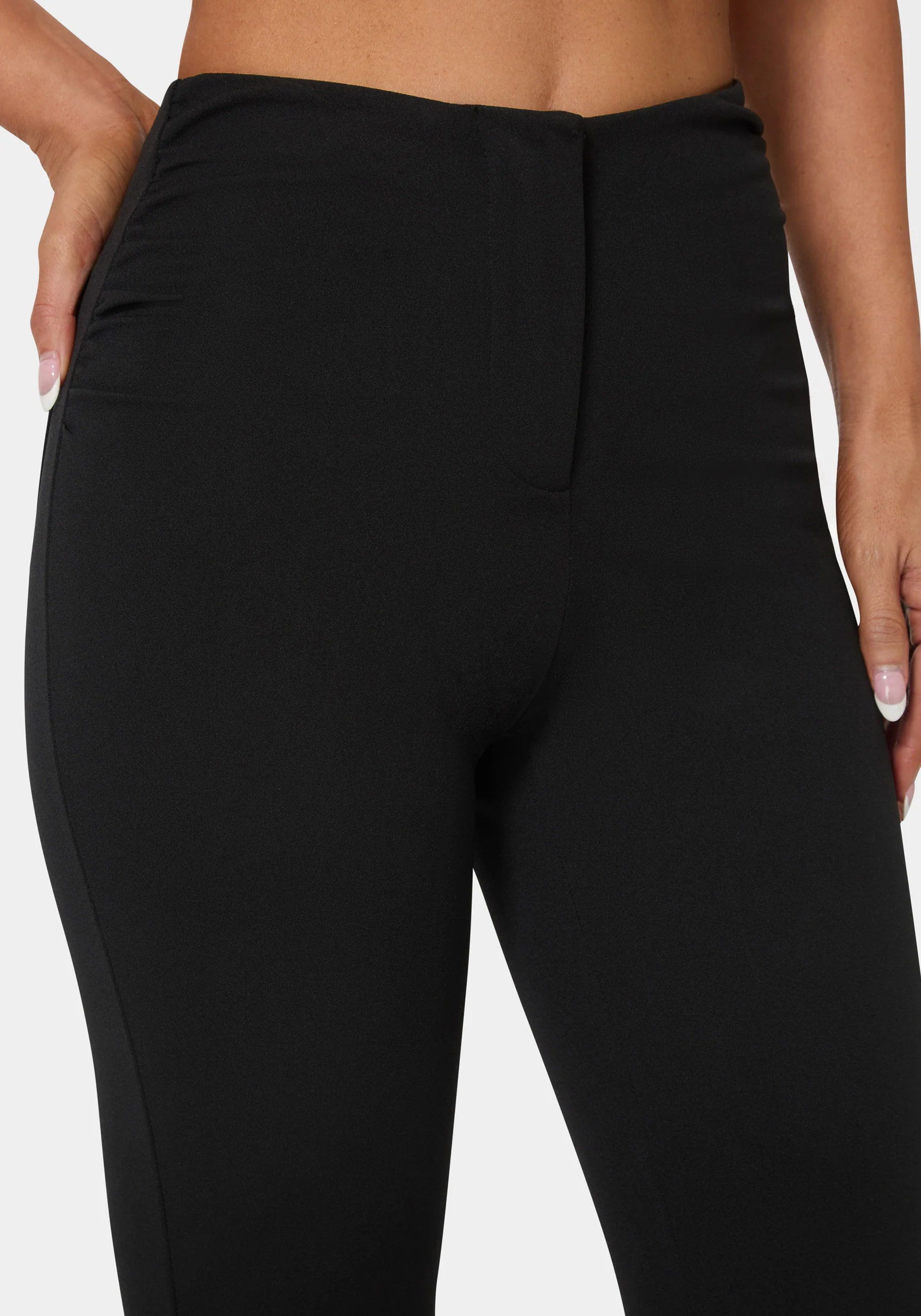 High Waist Stretch Mini Bootcut Pant - Image 4